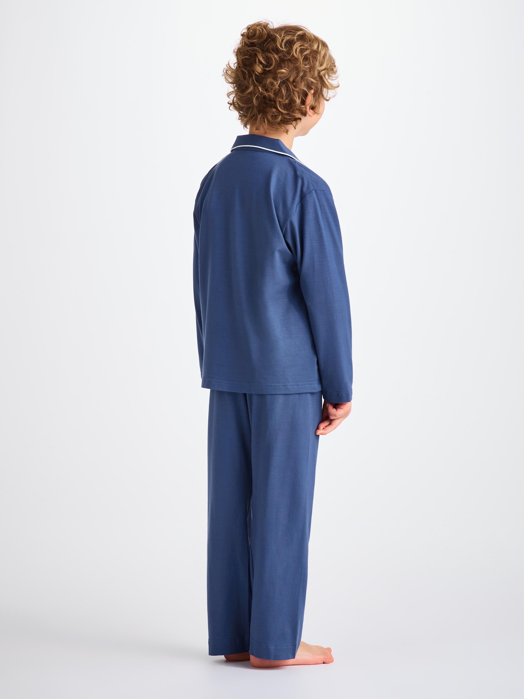 Kids' Pyjamas Basel Micro Modal Stretch Sapphire
