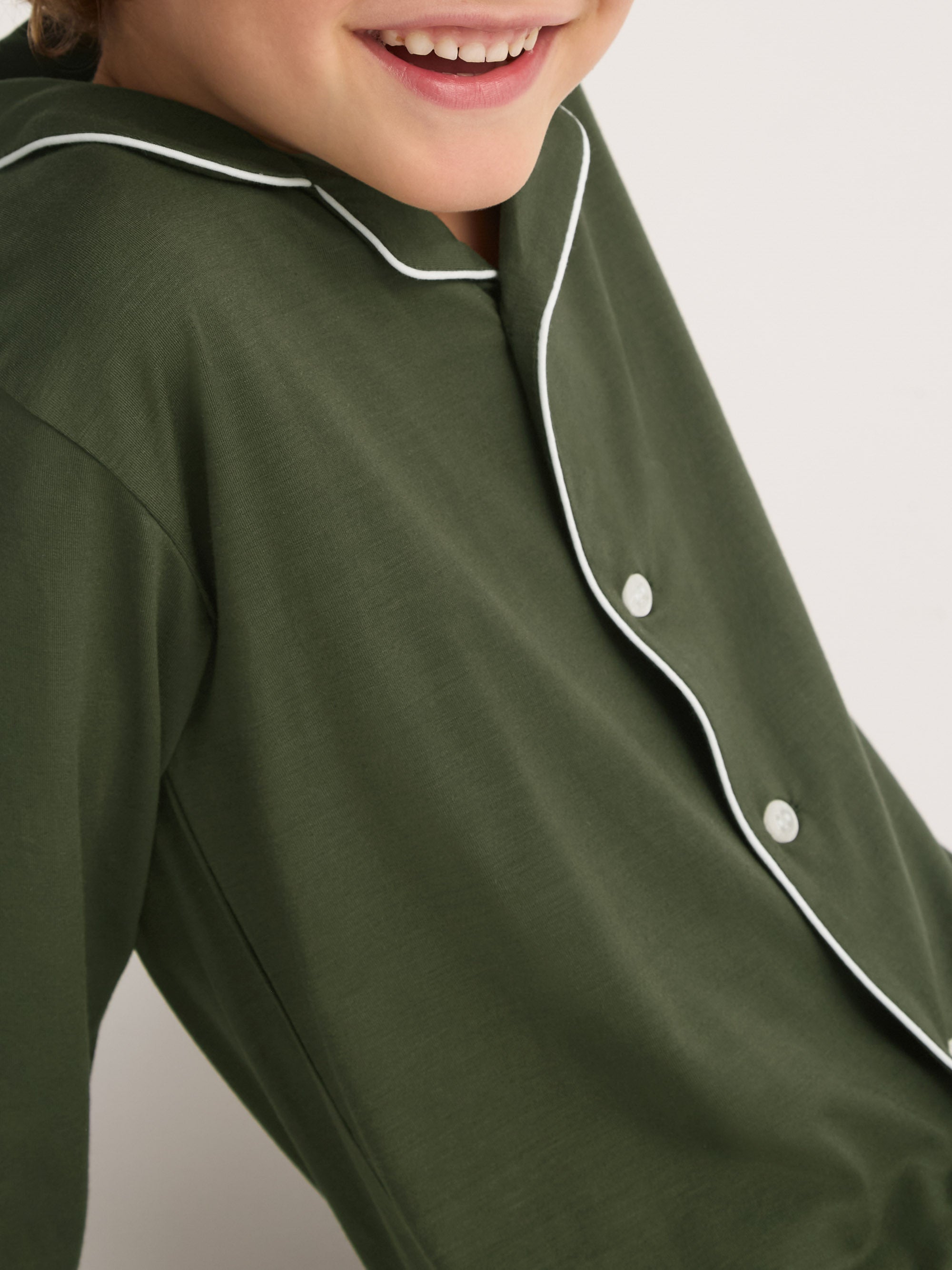 Kids' Pyjamas Basel Micro Modal Stretch Evergreen