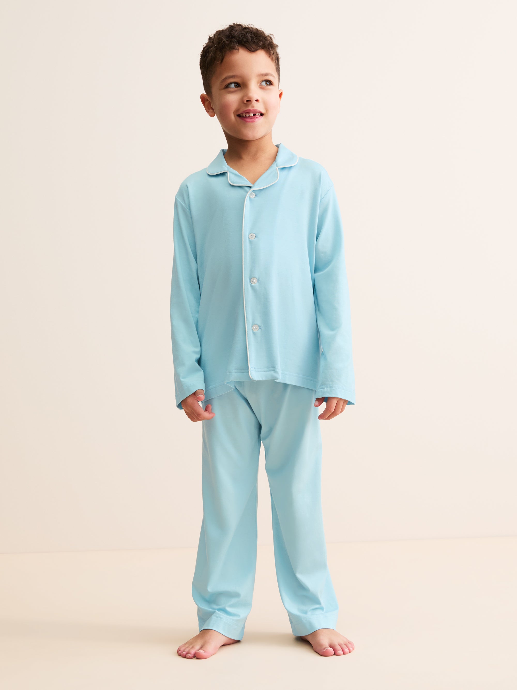 Kids' Pyjamas Basel Micro Modal Stretch Powder Blue