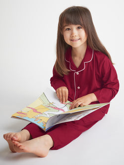 Kids' Pyjamas Lara Micro Modal Stretch Claret Red