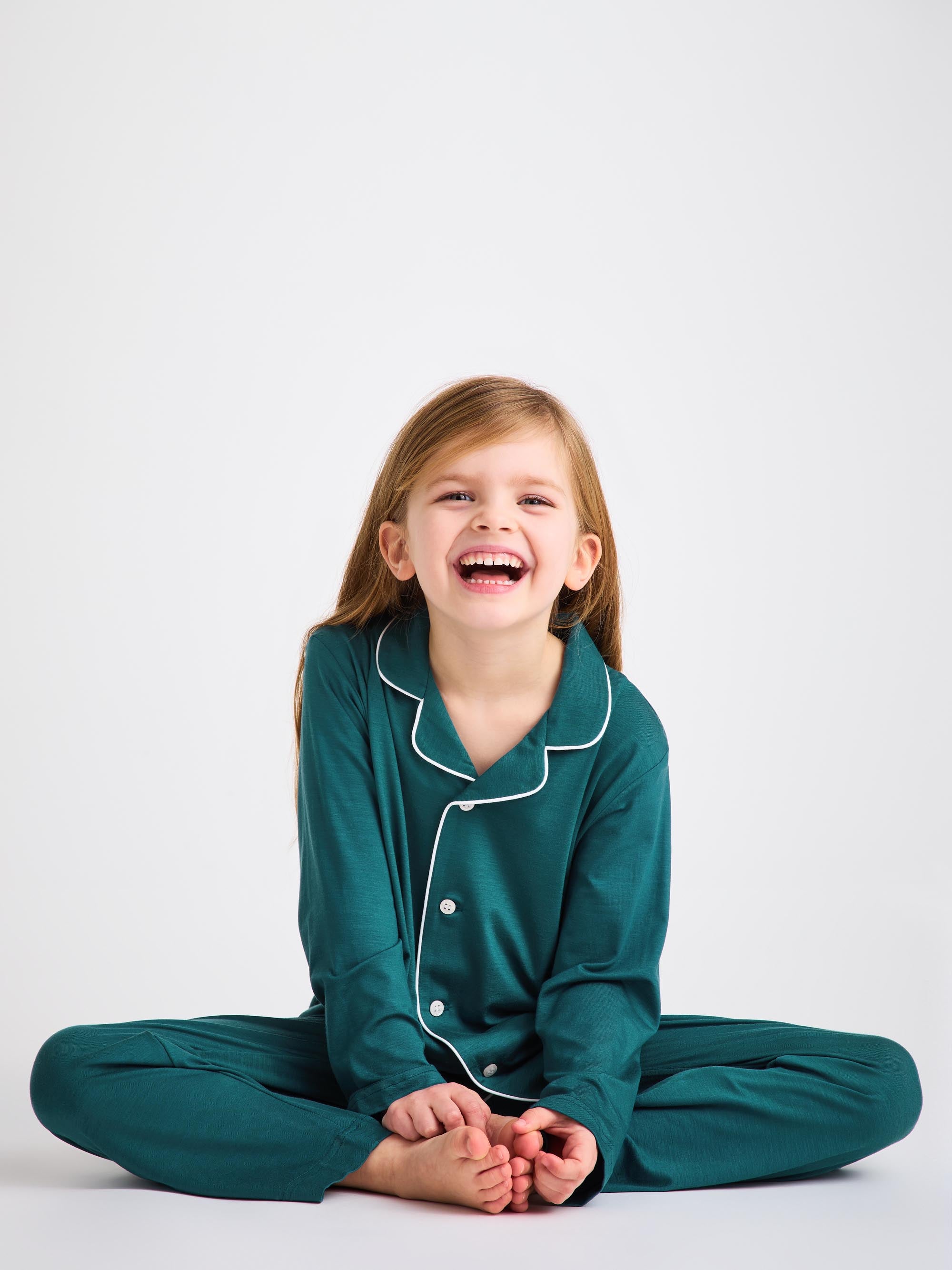Kids' Pyjamas Lara Micro Modal Stretch Jungle Green