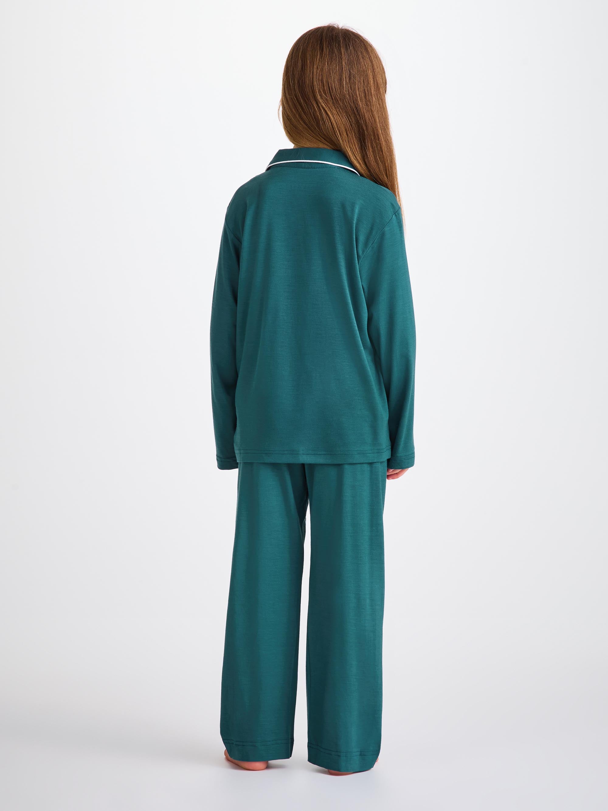 Kids' Pyjamas Lara Micro Modal Stretch Jungle Green