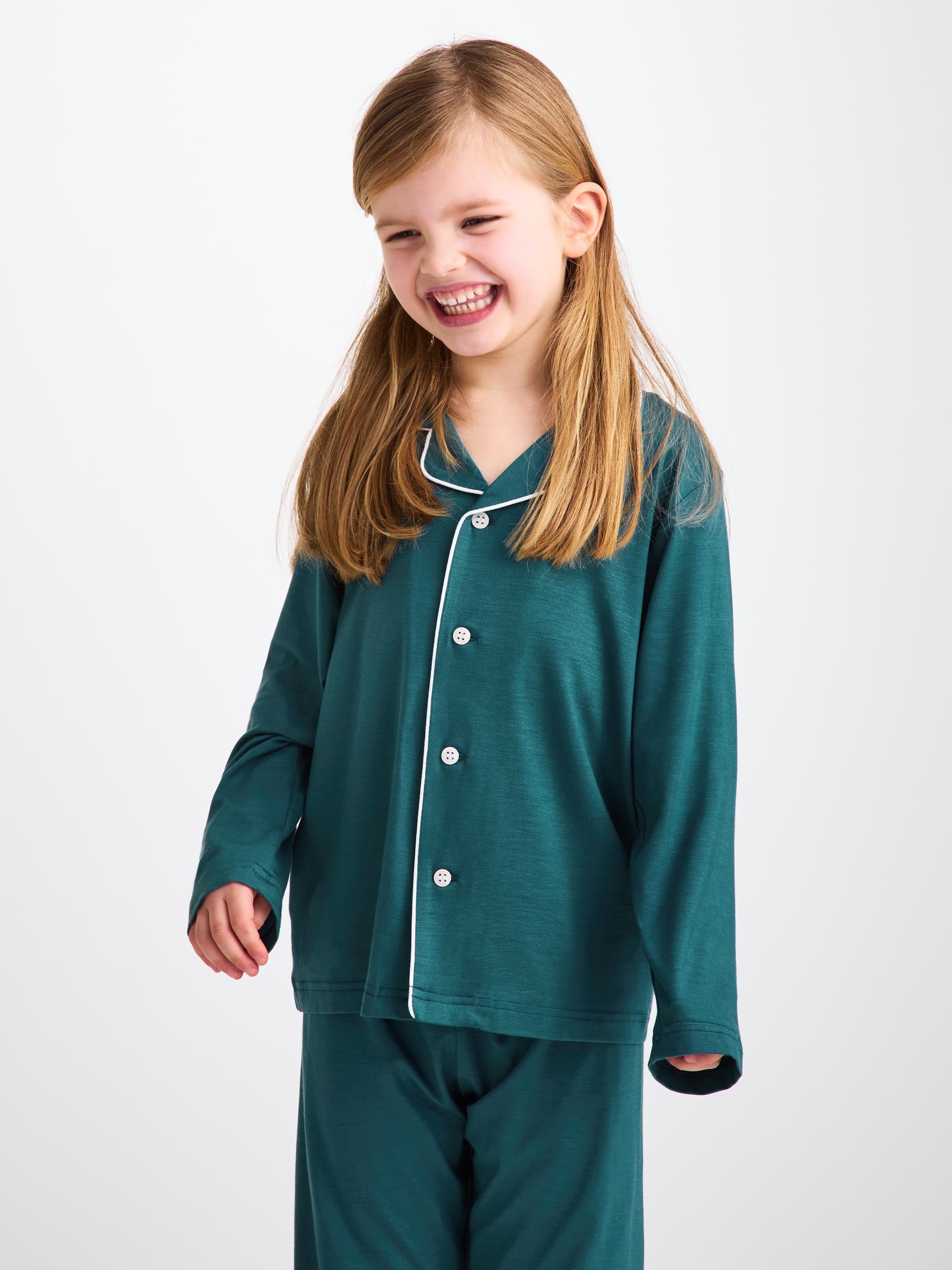 Kids' Pyjamas Lara Micro Modal Stretch Jungle Green