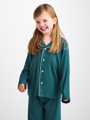 Kids' Pyjamas Lara Micro Modal Stretch Jungle Green
