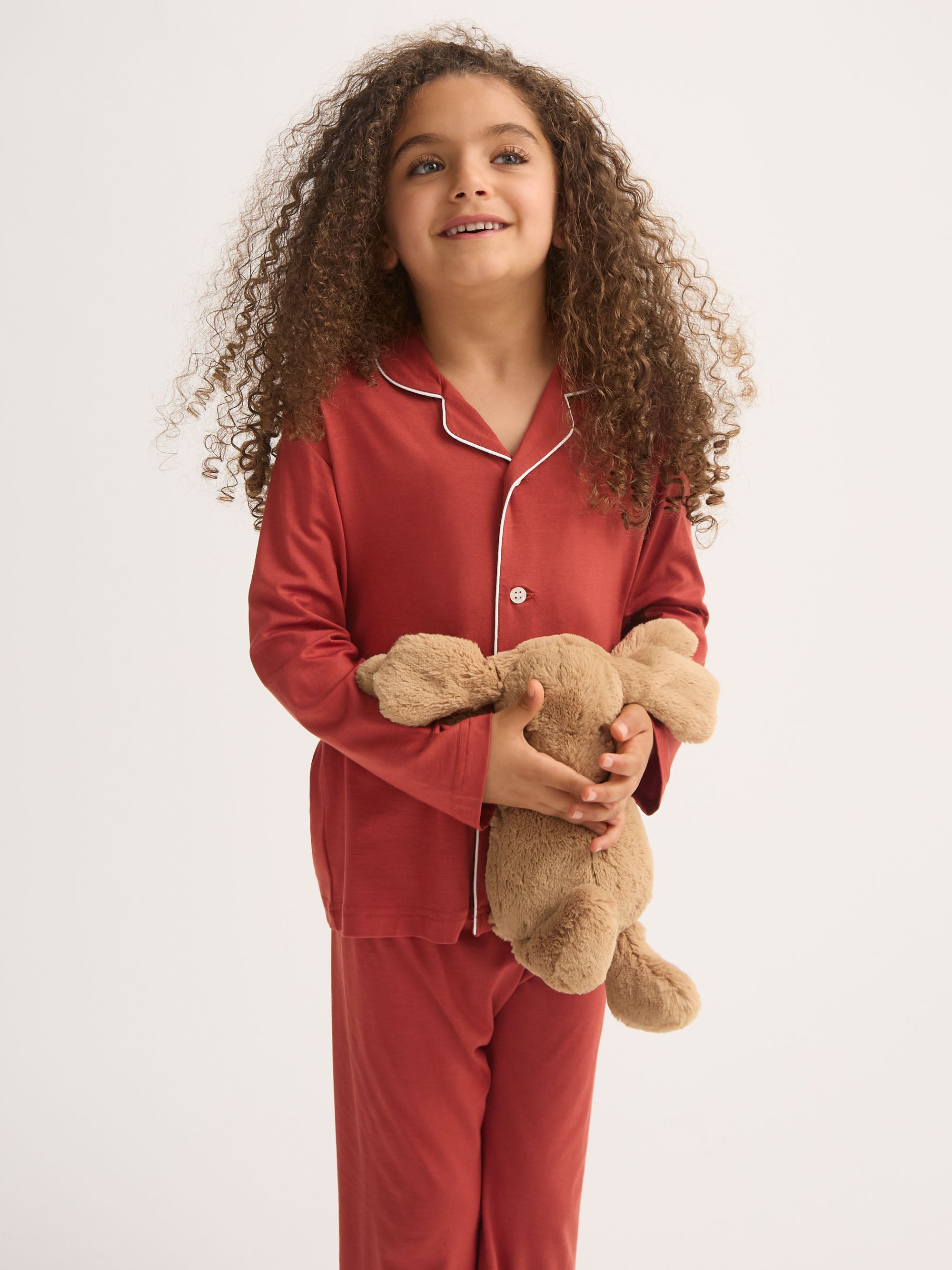 Kids' Pyjamas Lara Micro Modal Stretch Rose Red