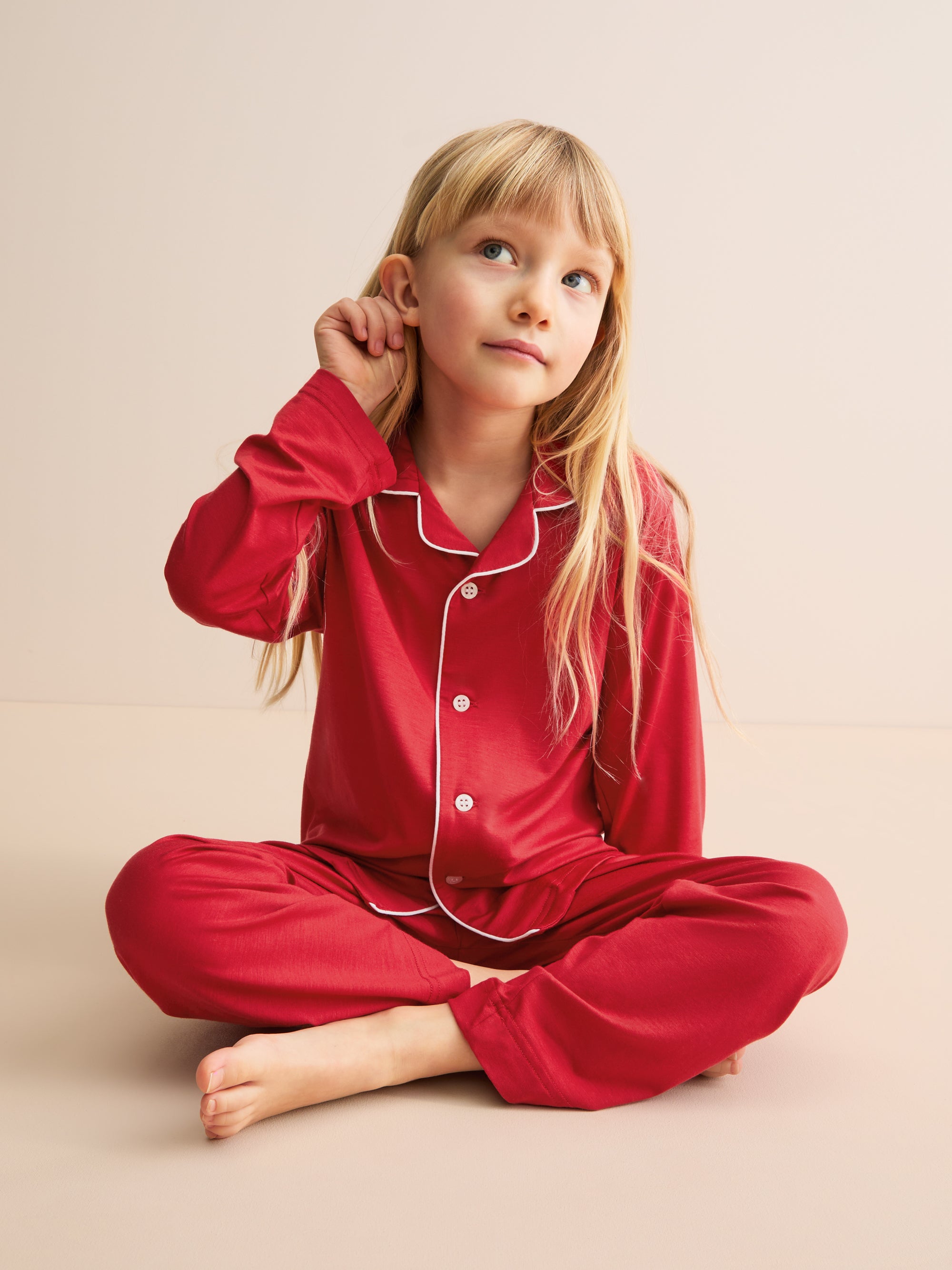 Kids' Pyjamas Lara Micro Modal Stretch Cherry Red