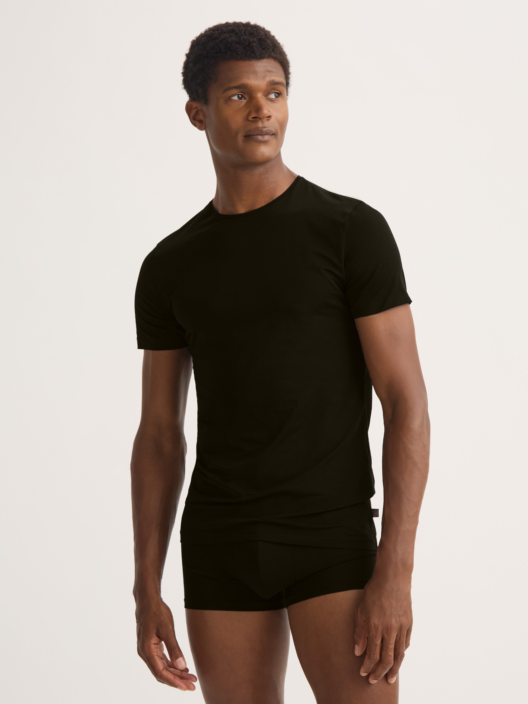 Men's Underwear T-Shirt Jack Pima Cotton Stretch Black