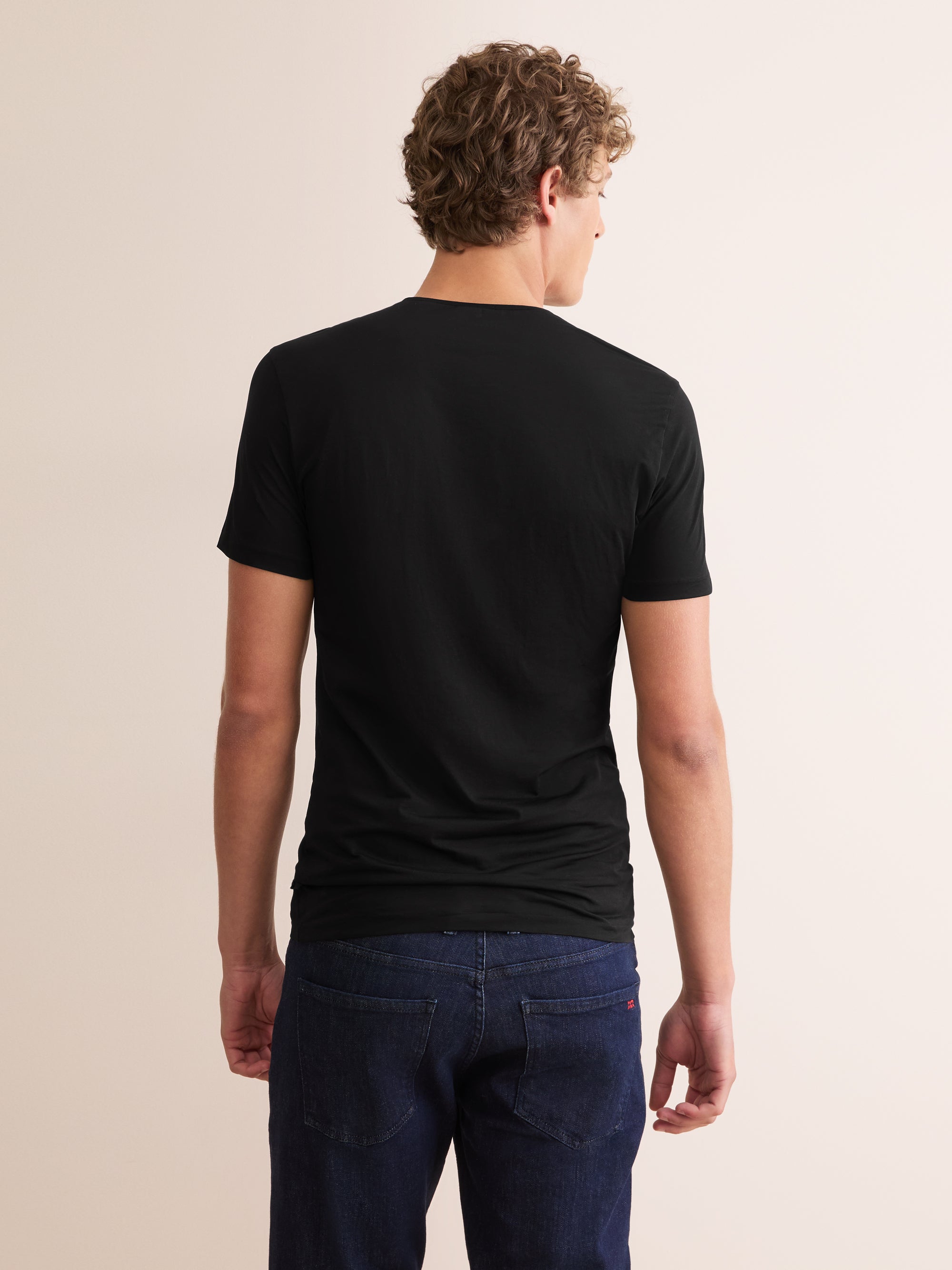 Men's Underwear T-Shirt Jack Pima Cotton Stretch Black
