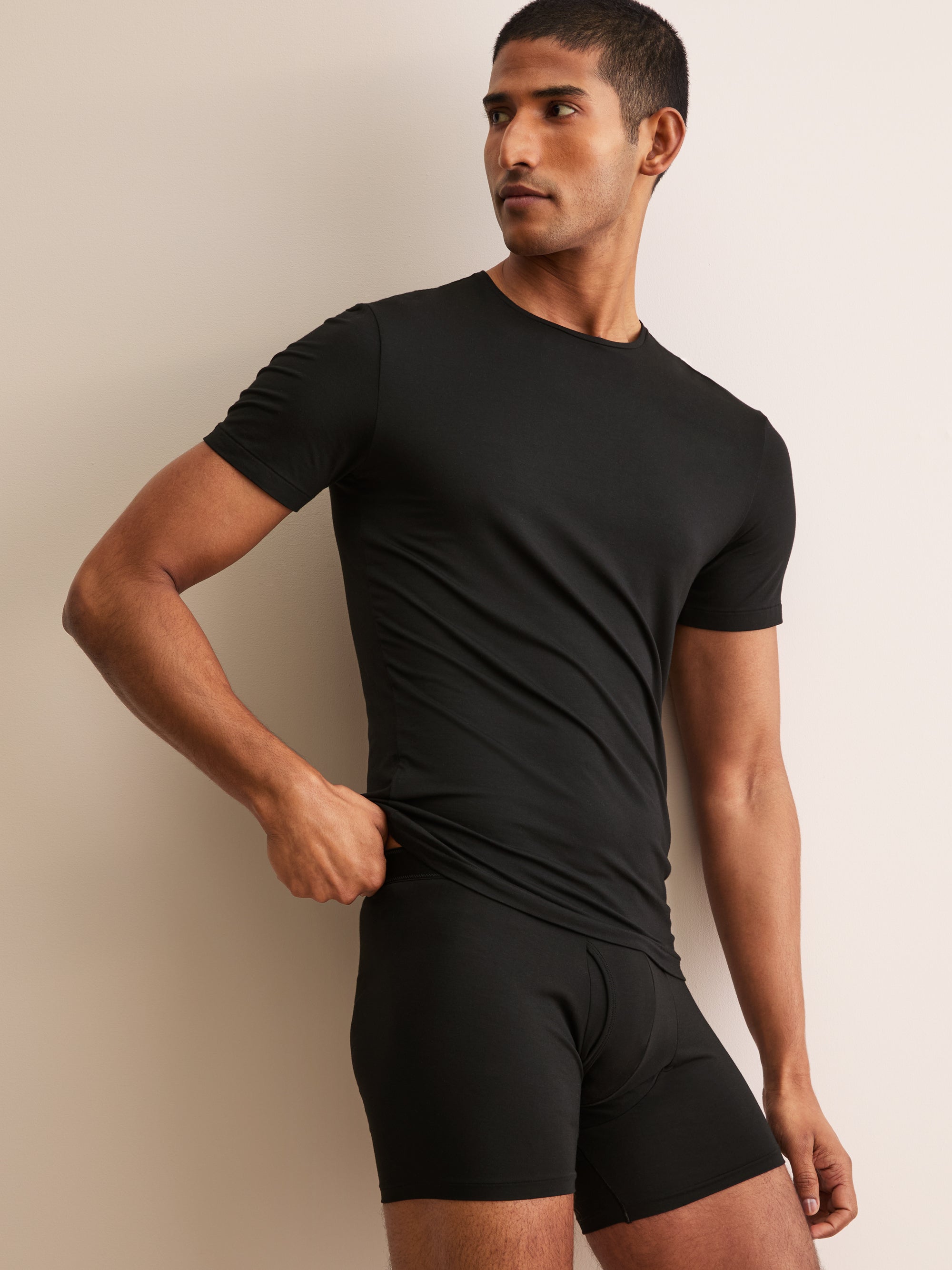 Men's Underwear T-Shirt Alex Micro Modal Stretch Black