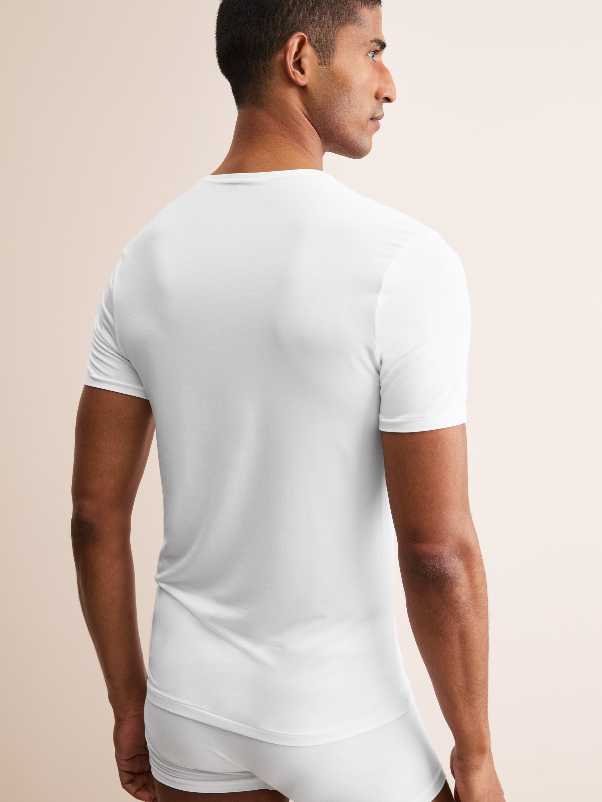 Men's Underwear V-Neck T-Shirt Alex Micro Modal Stretch White