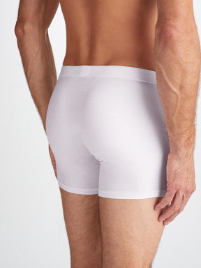 Men's Trunks Jack Pima Cotton Stretch White