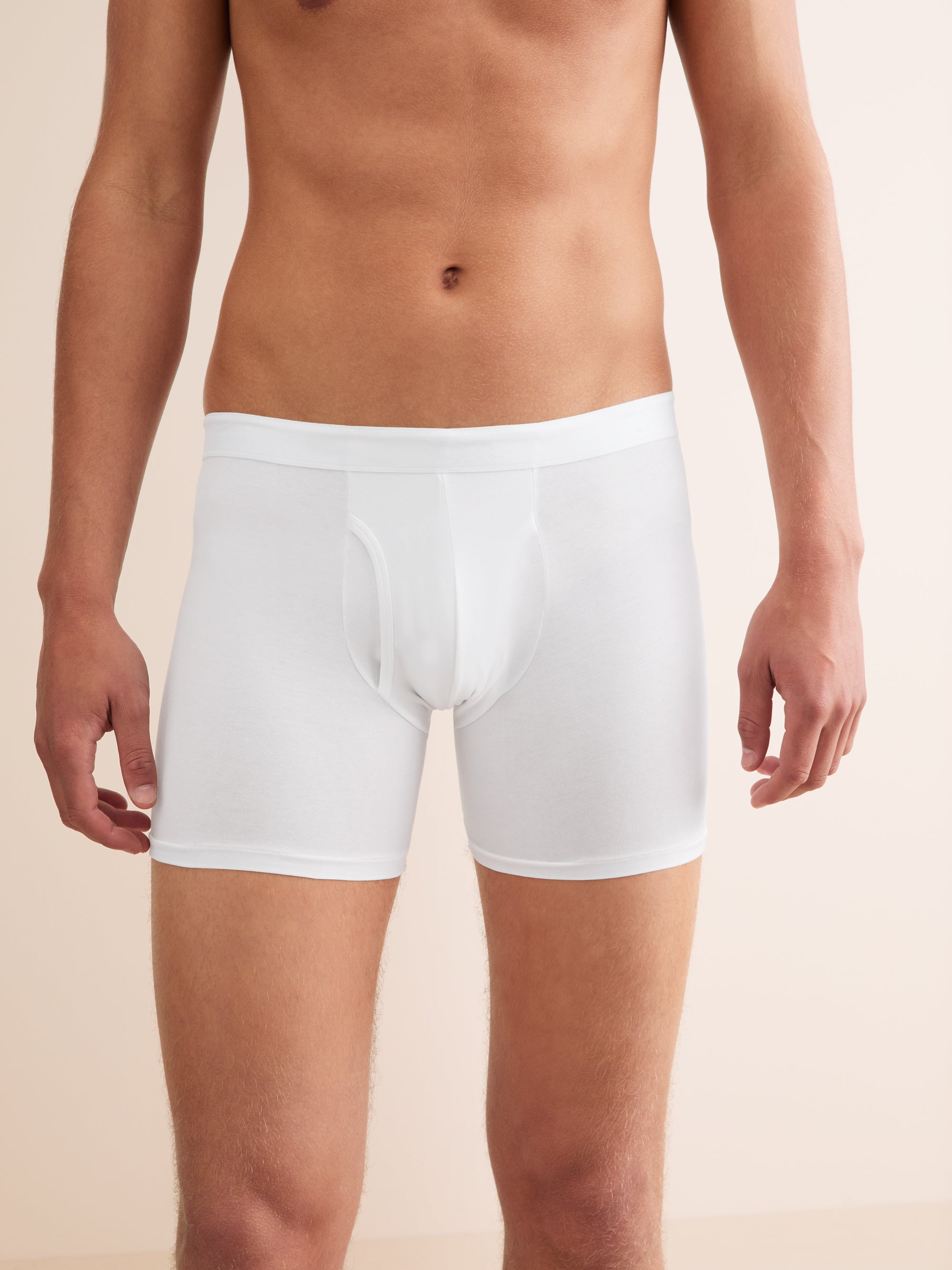 Men's Trunks Jack Pima Cotton Stretch White