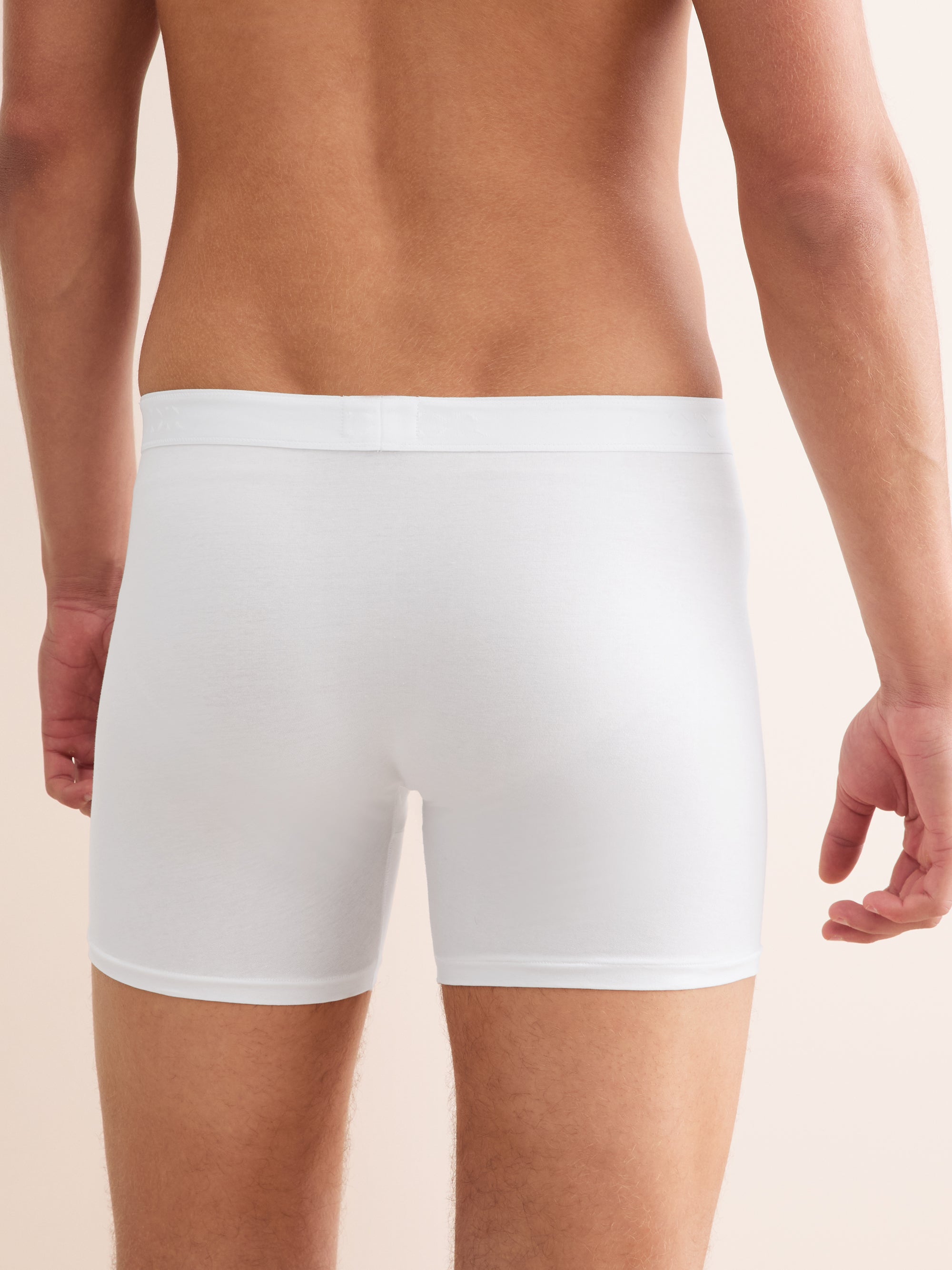 Men's Trunks Jack Pima Cotton Stretch White