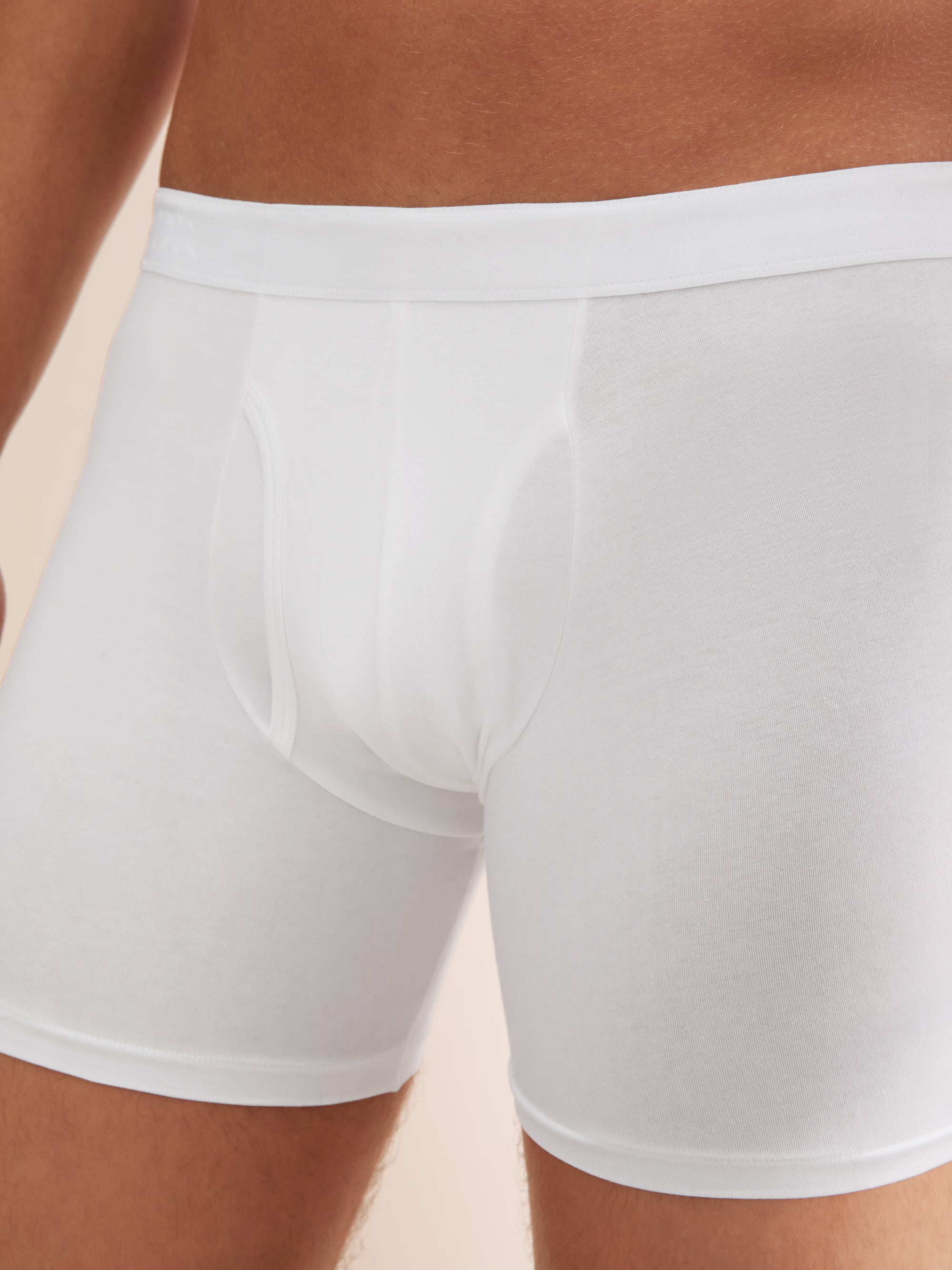 Men's Trunks Jack Pima Cotton Stretch White
