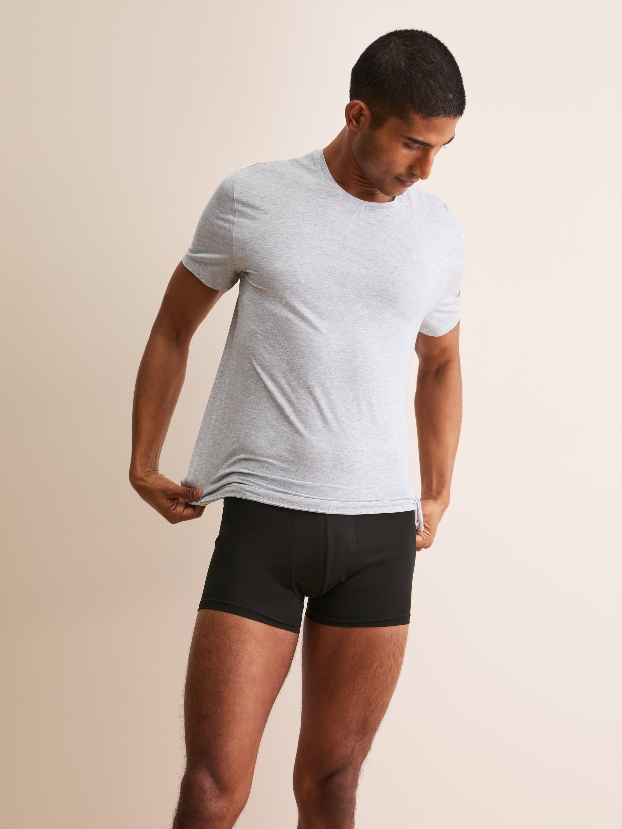 Men's Boxer Briefs Jack Pima Cotton Stretch Black