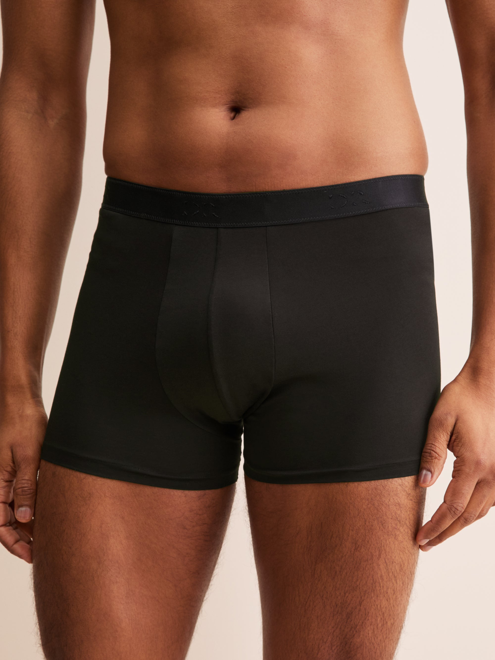 Men's Boxer Briefs Jack Pima Cotton Stretch Black