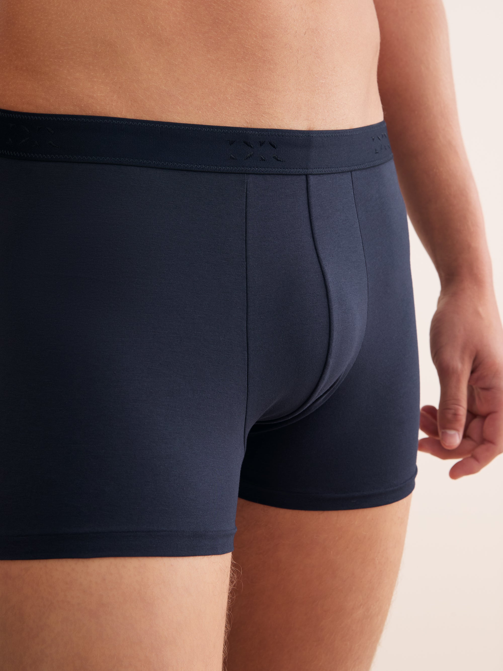 Men's Boxer Briefs Jack Pima Cotton Stretch Navy