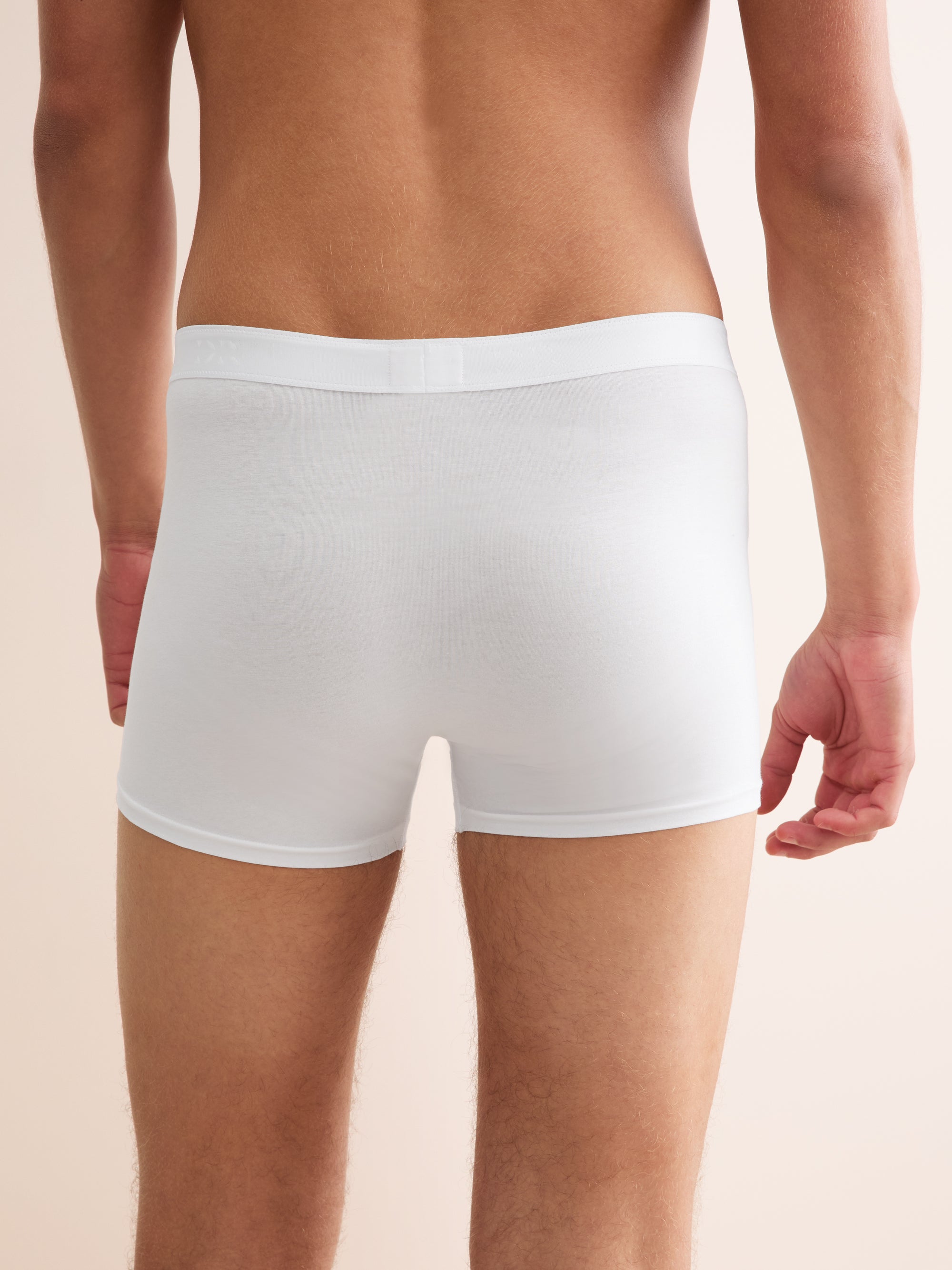 Men's Boxer Briefs Jack Pima Cotton Stretch White