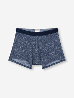 Men's Boxer Briefs Cotton Navy Blue Night Sky Print