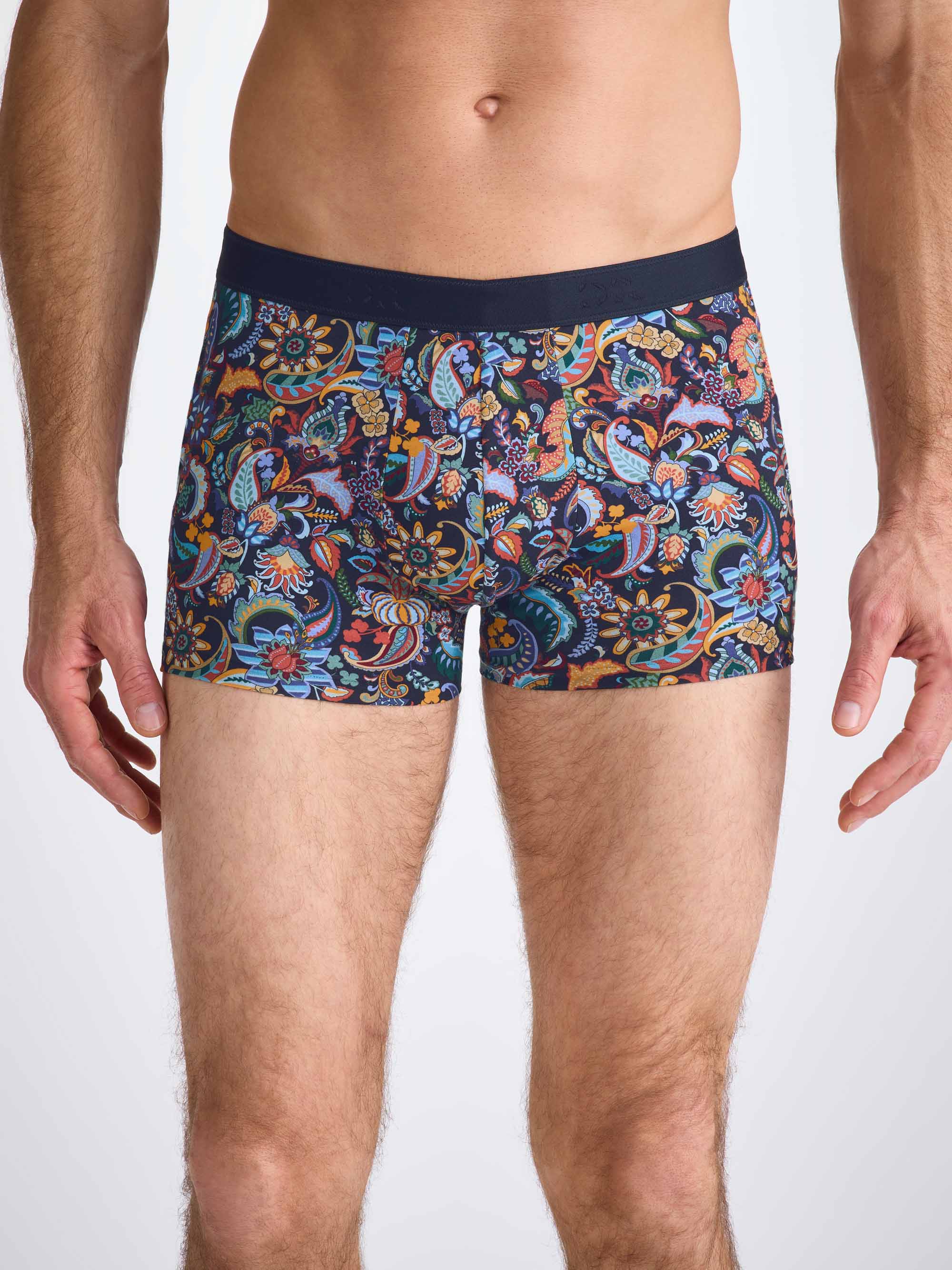Men's Boxer Briefs Cotton Multi Jungle Paisley
