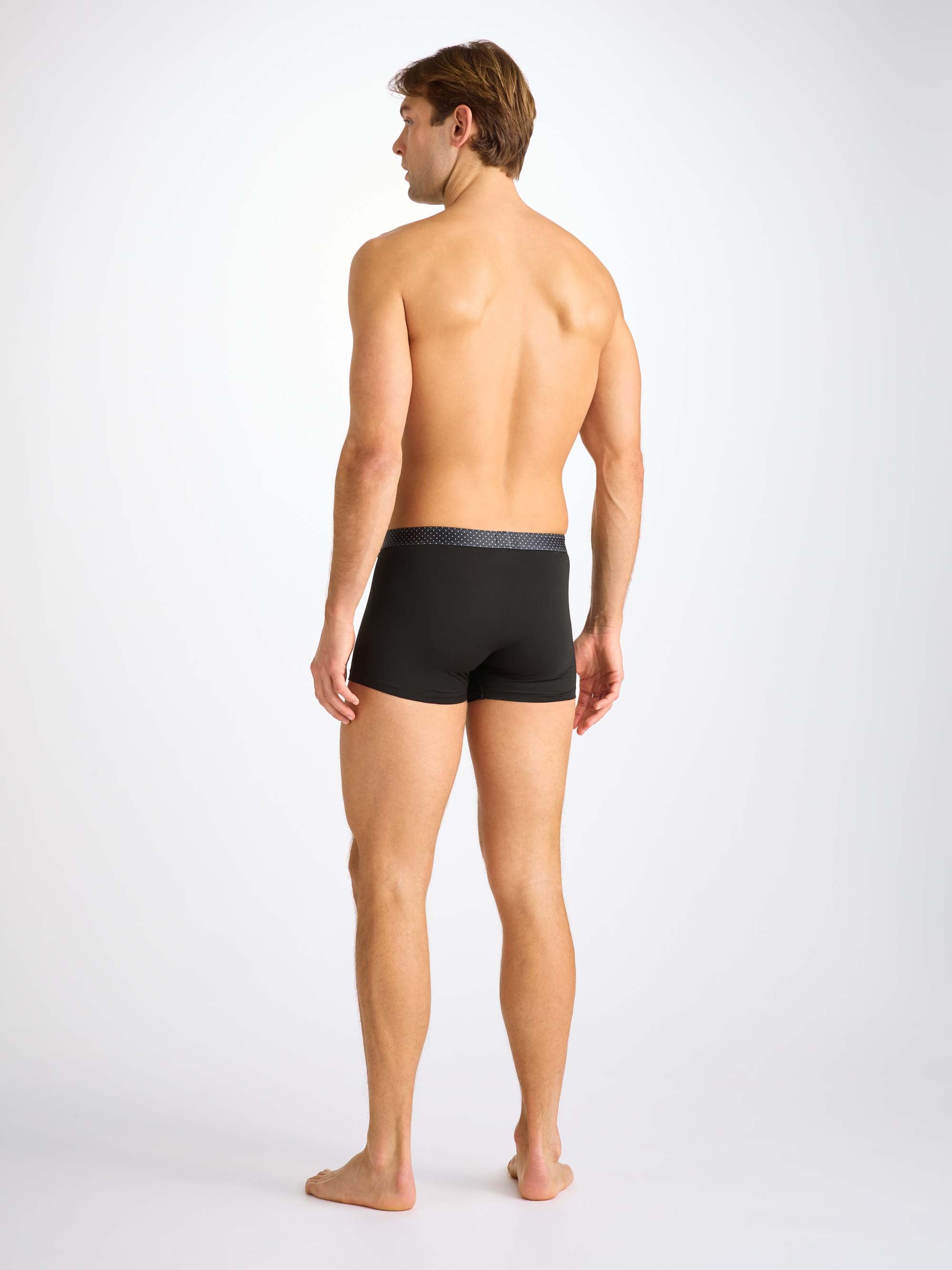 Men's Boxer Briefs Band 65 Pima Cotton Stretch Black
