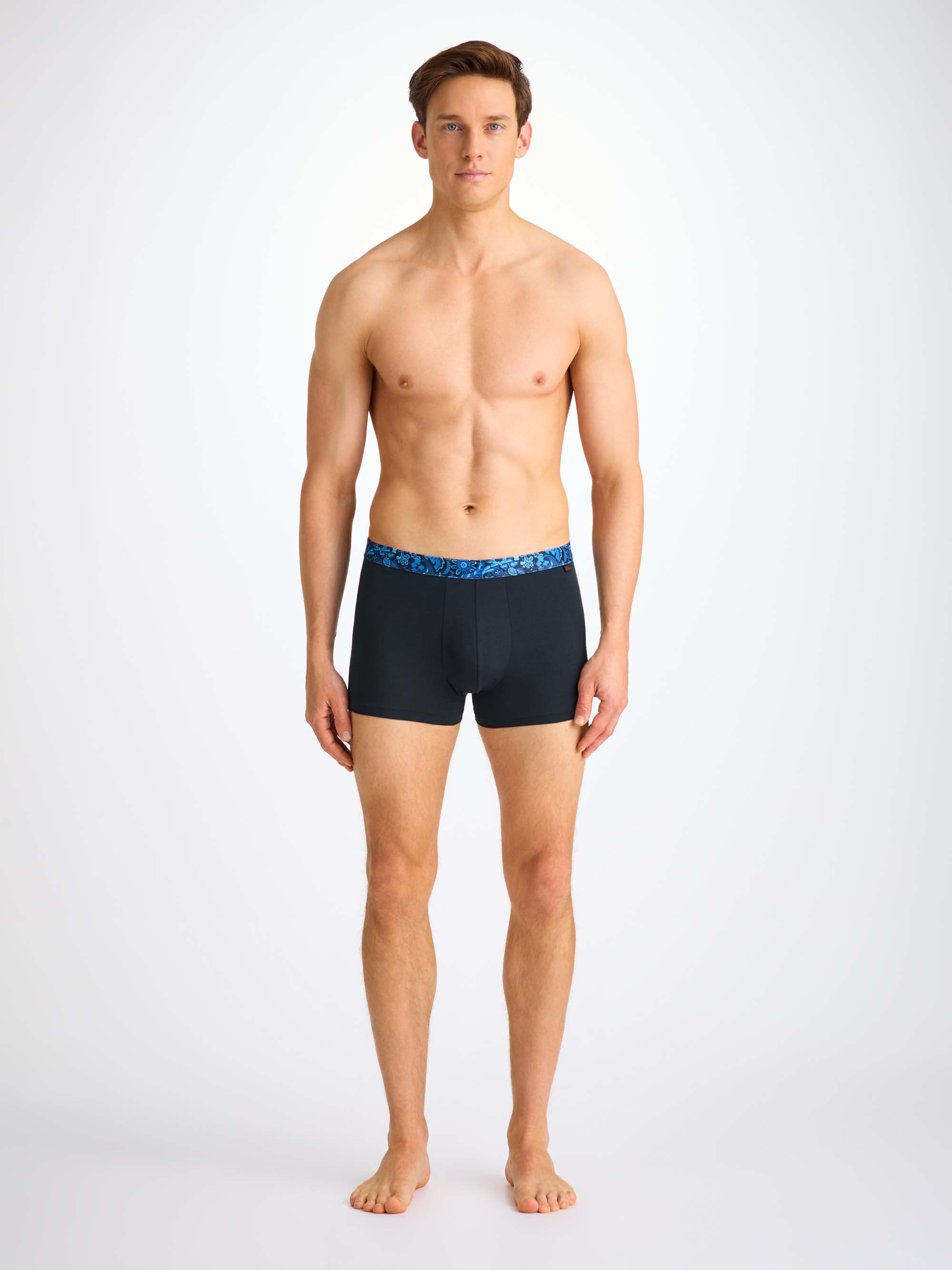 Men's Boxer Briefs Band 66 Pima Cotton Stretch Navy