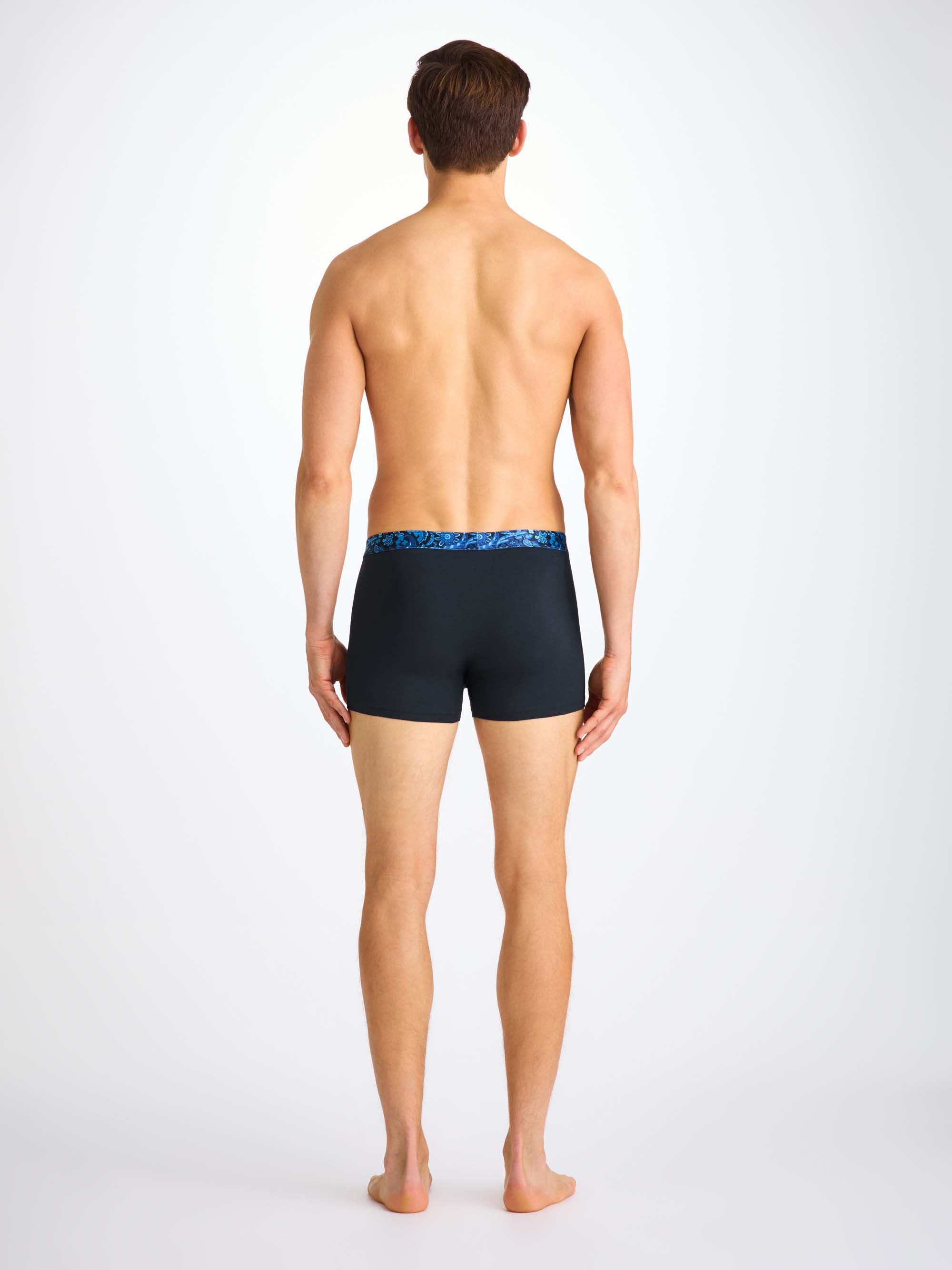 Men's Boxer Briefs Band 66 Pima Cotton Stretch Navy