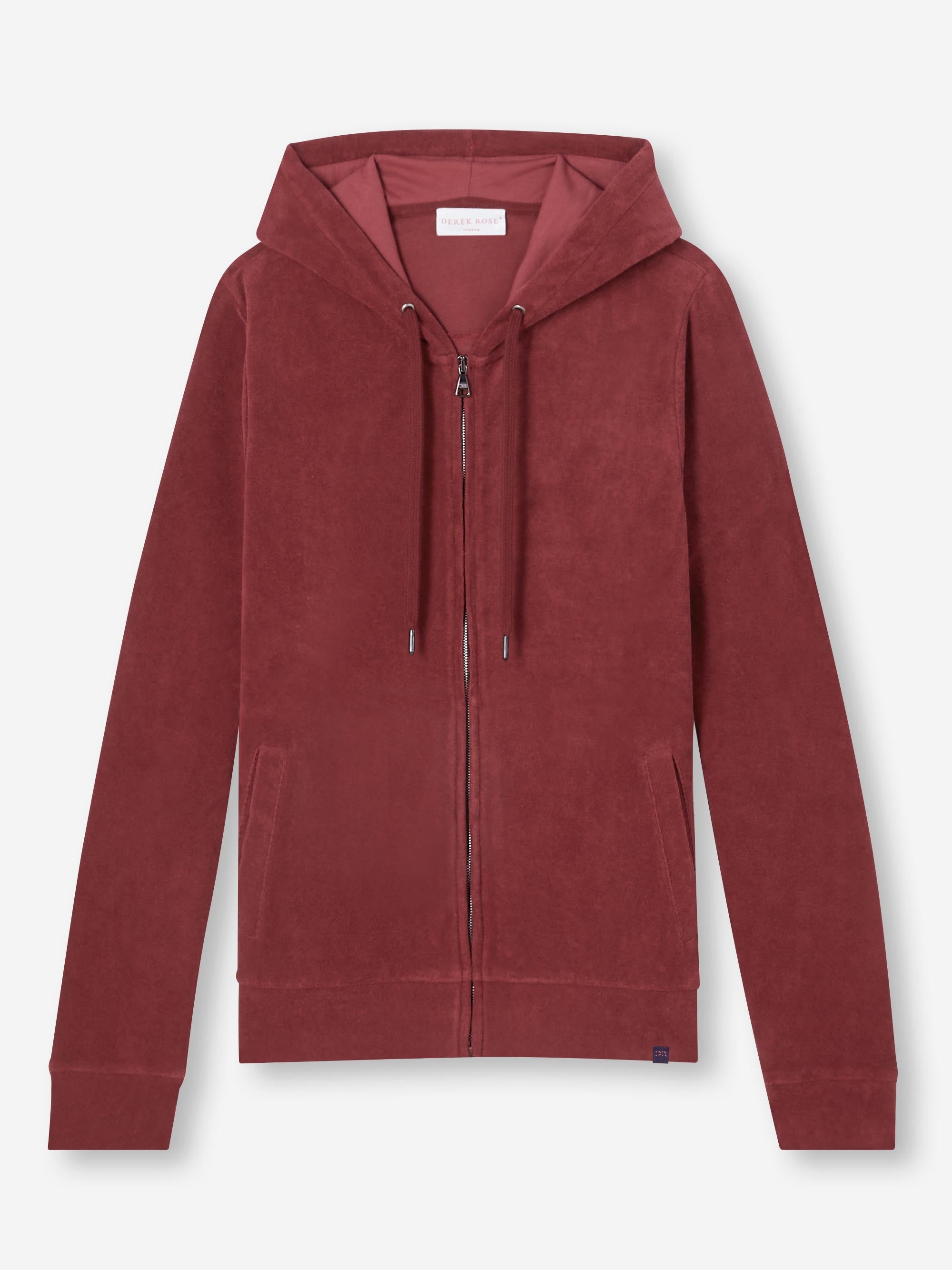 Men's Hoodie Isaac Terry Cotton Burgundy