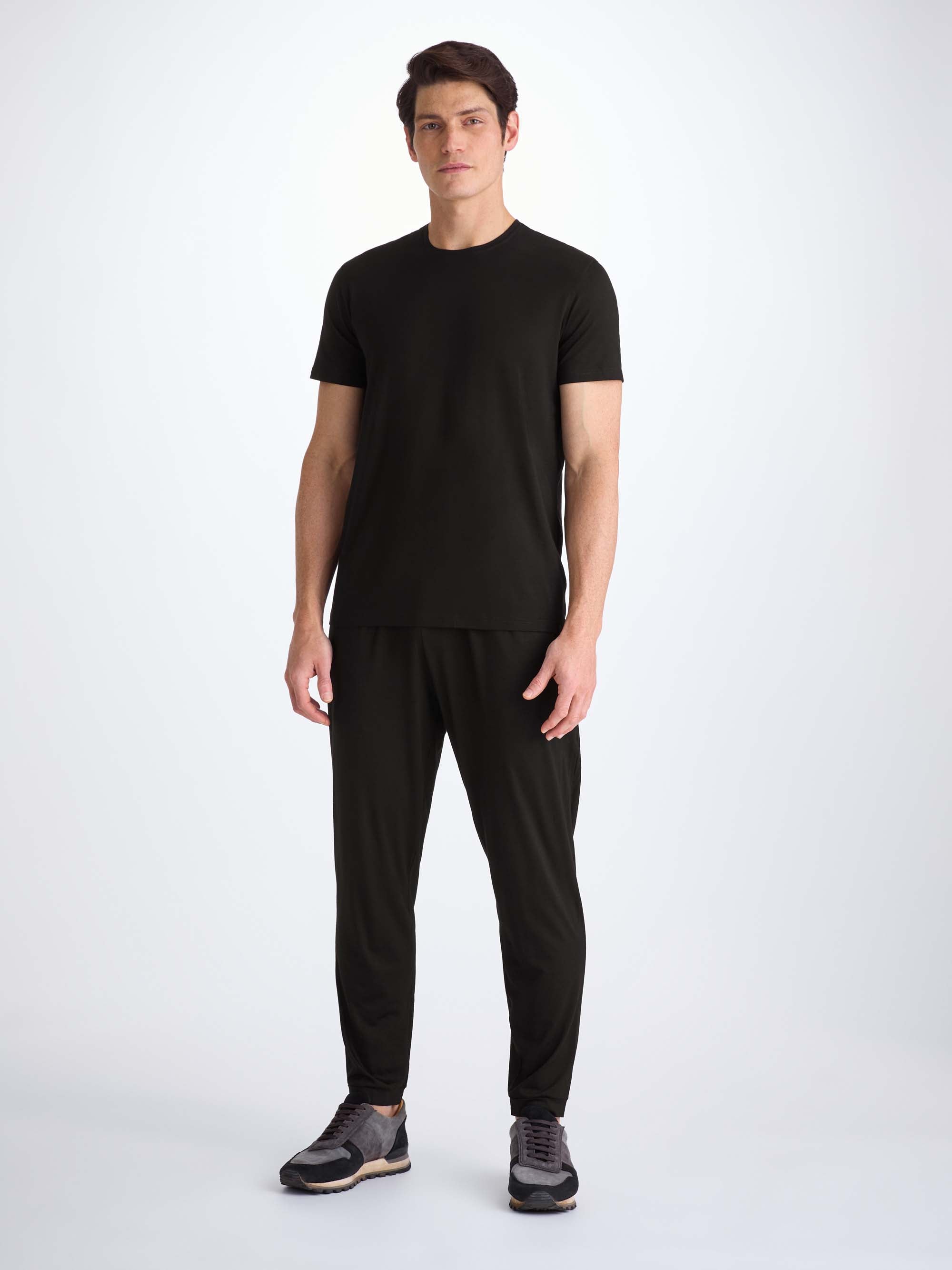 Men's Track Pants Basel Micro Modal Stretch Black