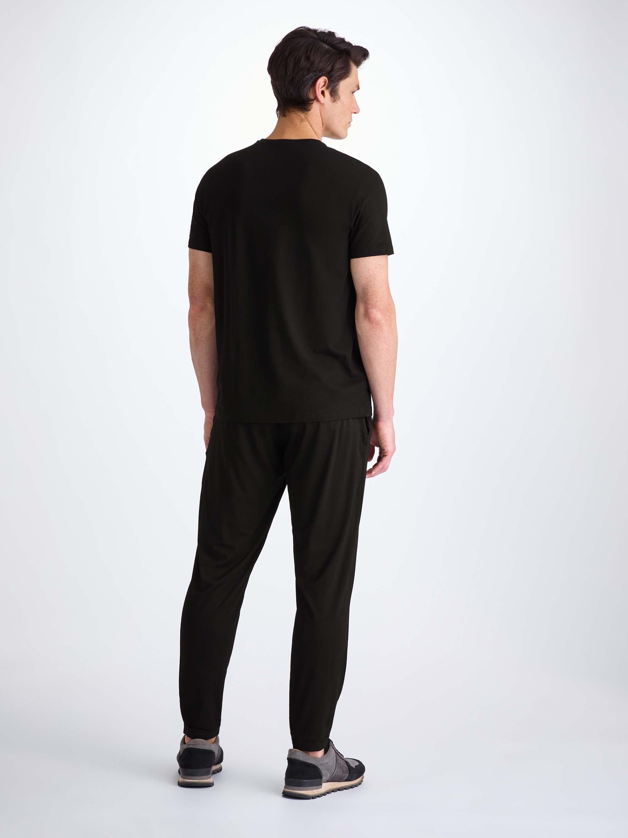 Men's Track Pants Basel Micro Modal Stretch Black
