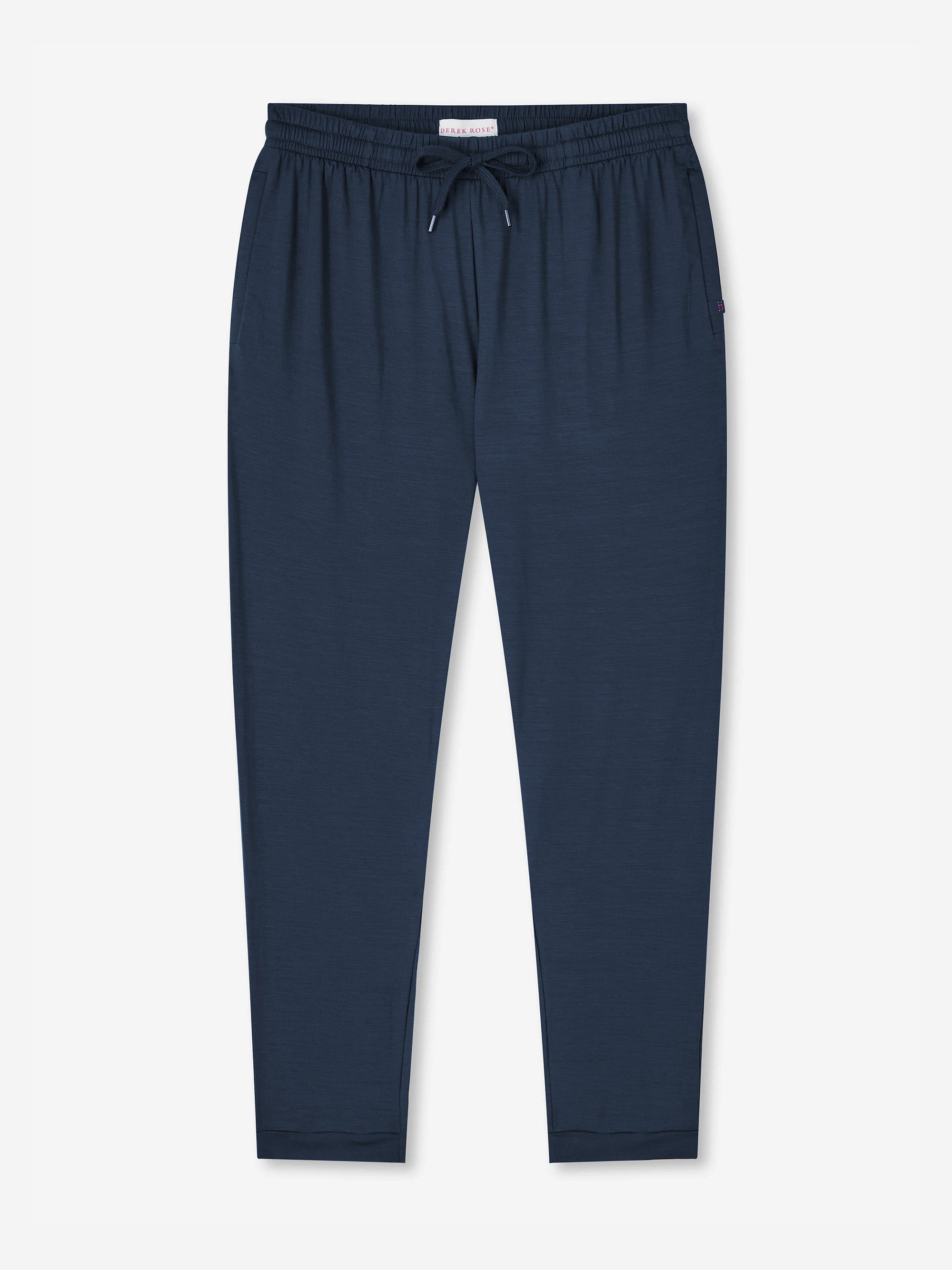 Men's Navy Jersey Micro Modal Track Pants | Derek Rose