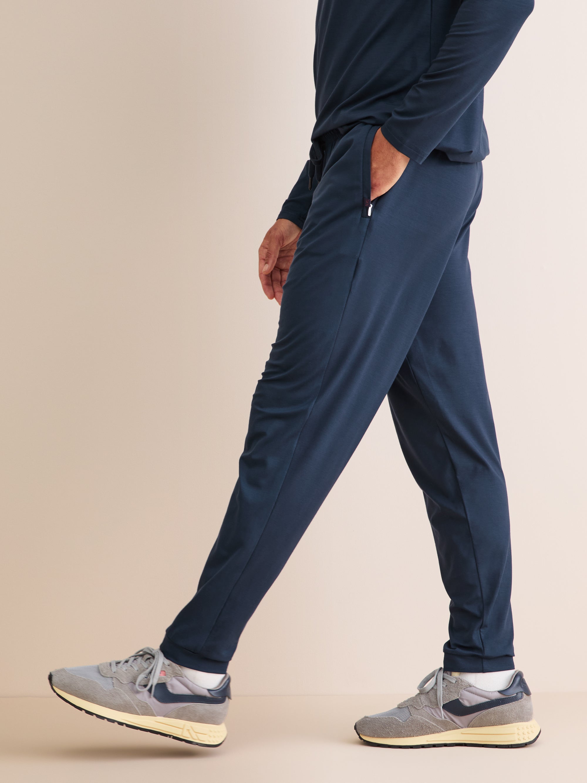 Men's Track Pants Basel Micro Modal Stretch Navy