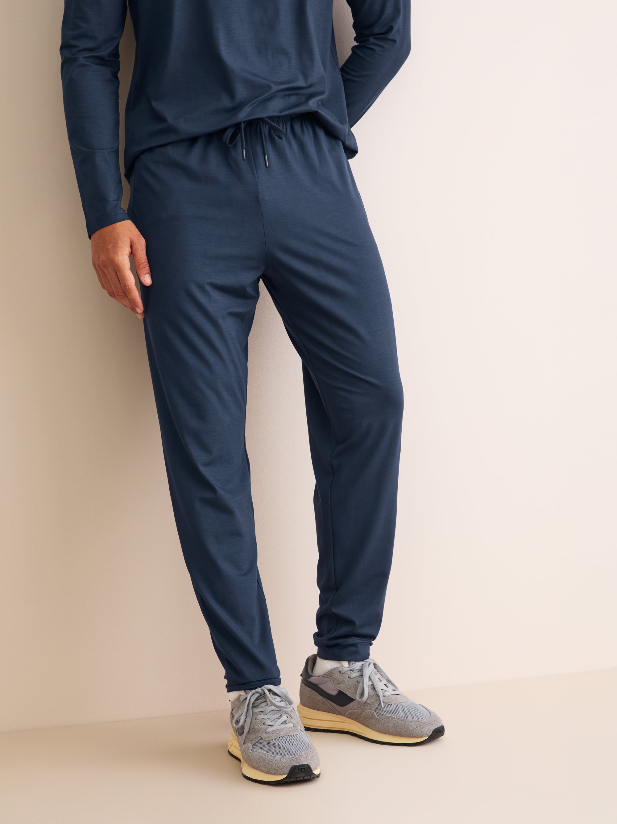 Men's Track Pants Basel Micro Modal Stretch Navy