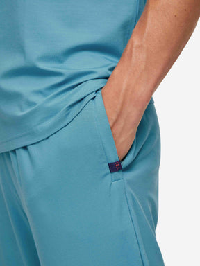 Men's Track Pants Basel Micro Modal Stretch Harbour Blue