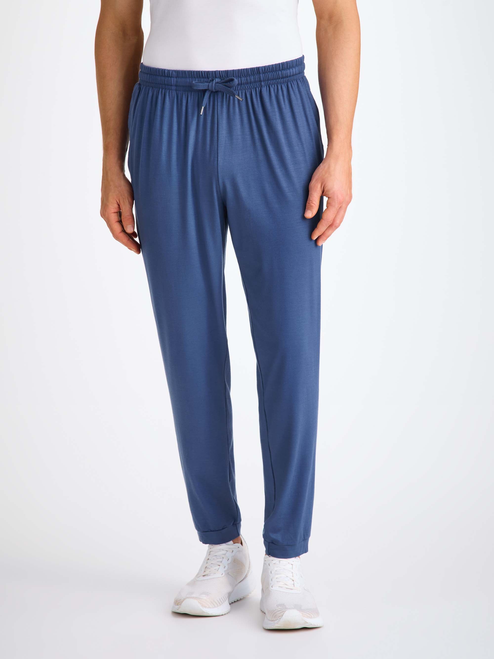 Men's Track Pants Basel Micro Modal Stretch Sapphire