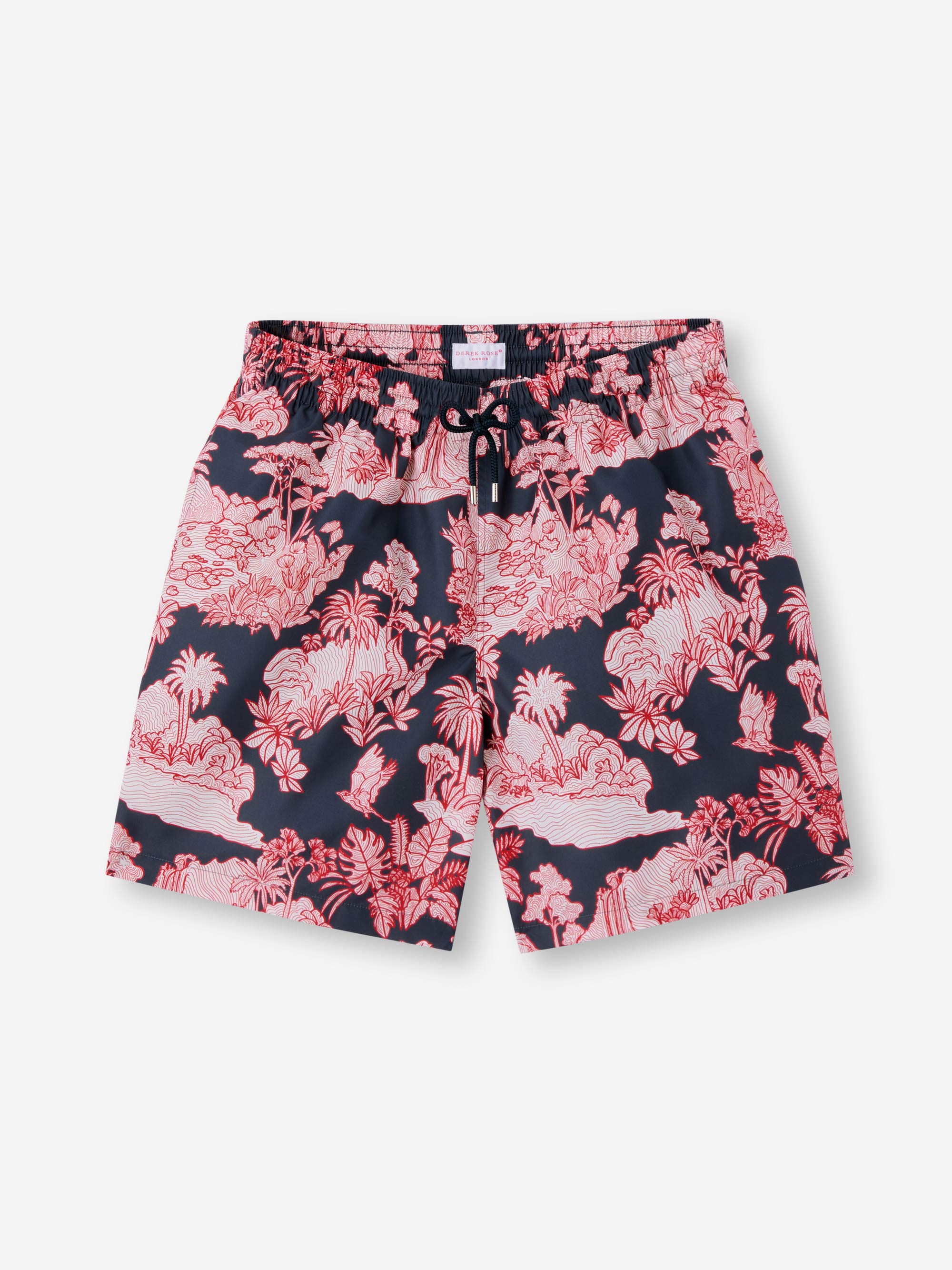 Men's Swim Shorts Navy Island Hopping Print