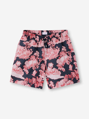 Men's Swim Shorts Navy Island Hopping Print