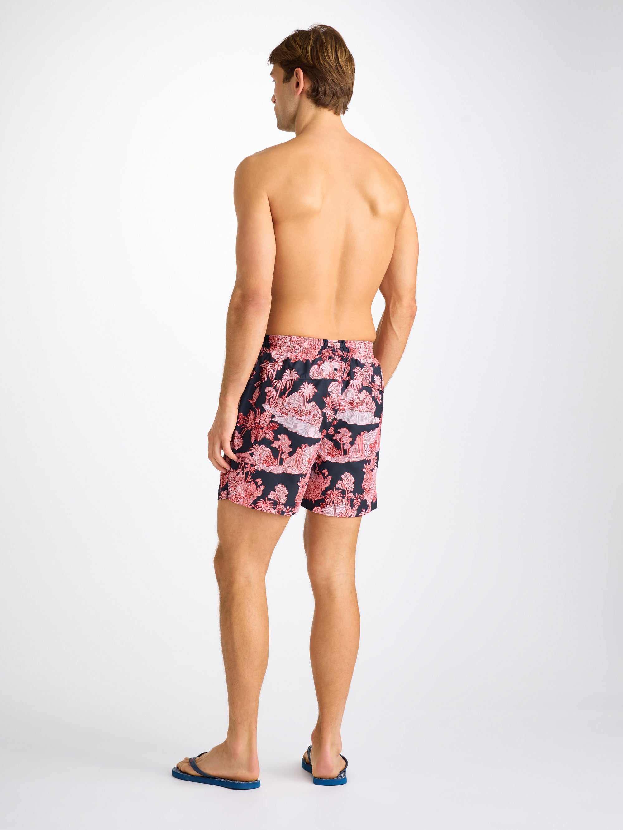 Men's Swim Shorts Navy Island Hopping Print