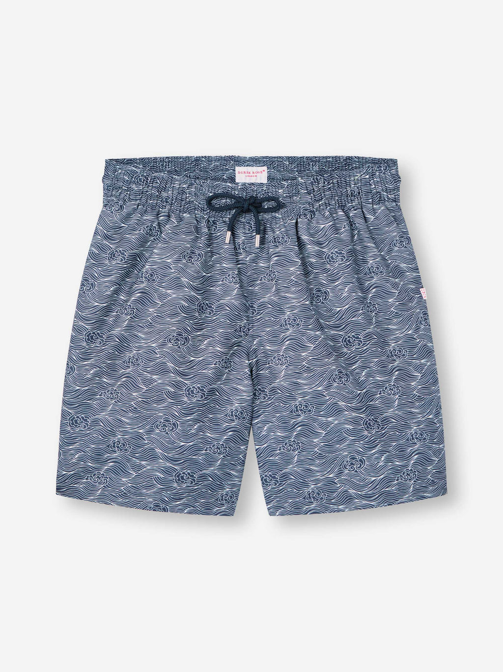 未使用品 1PIU1UGUALE3 DEREK ROSE SWIM SHORTS Men's Swim Shorts Maui Navy Blue Night Sky