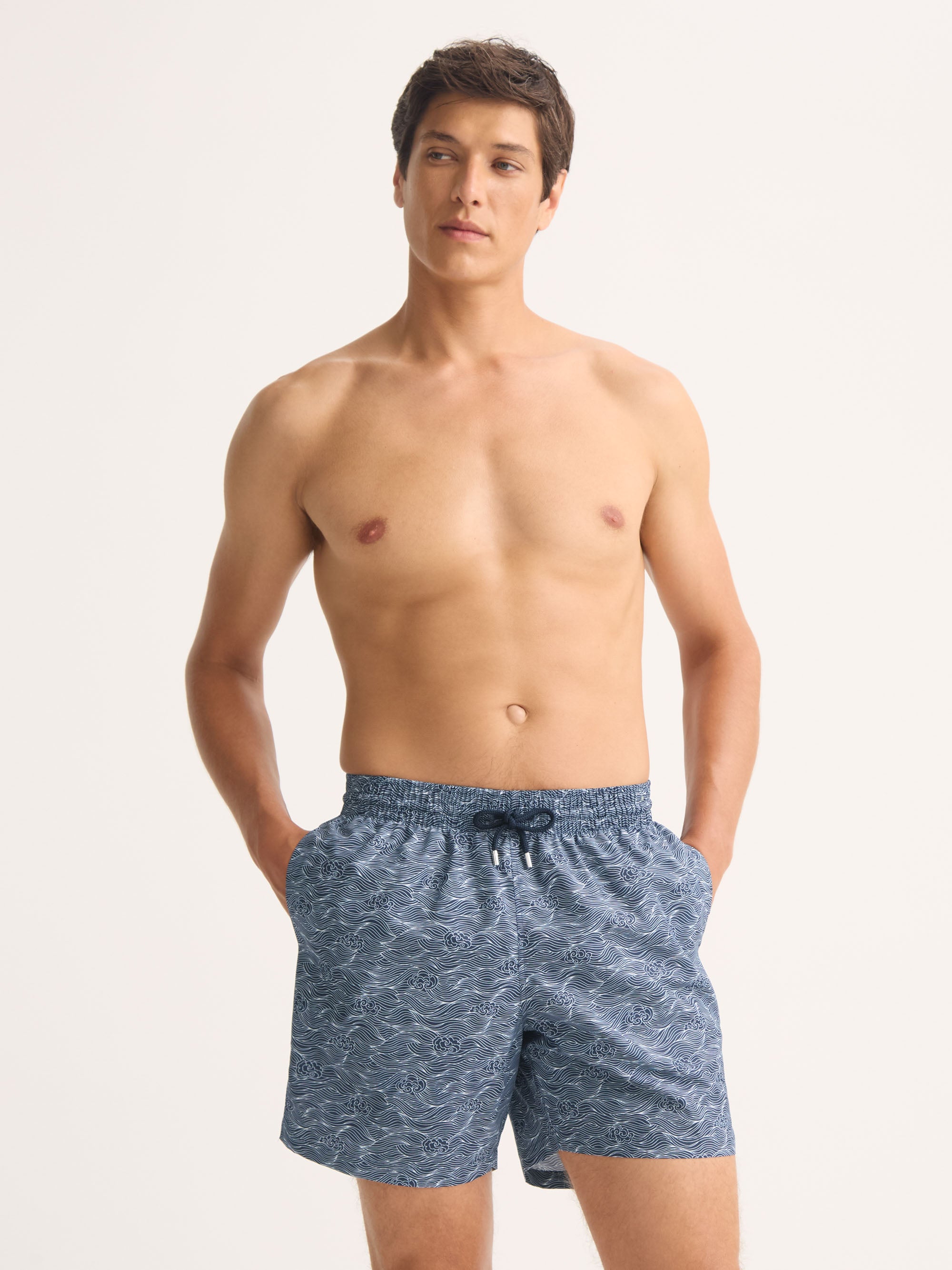 Men's Swim Shorts Maui Navy Blue Night Sky