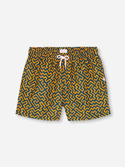 Men's Short Swim Shorts Tropez 16 Teal