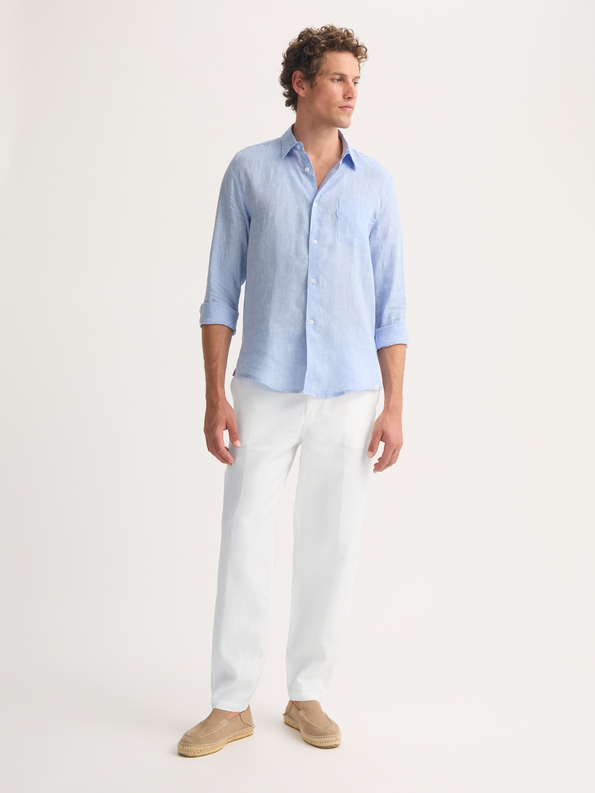 Men's Pants Sydney Linen White