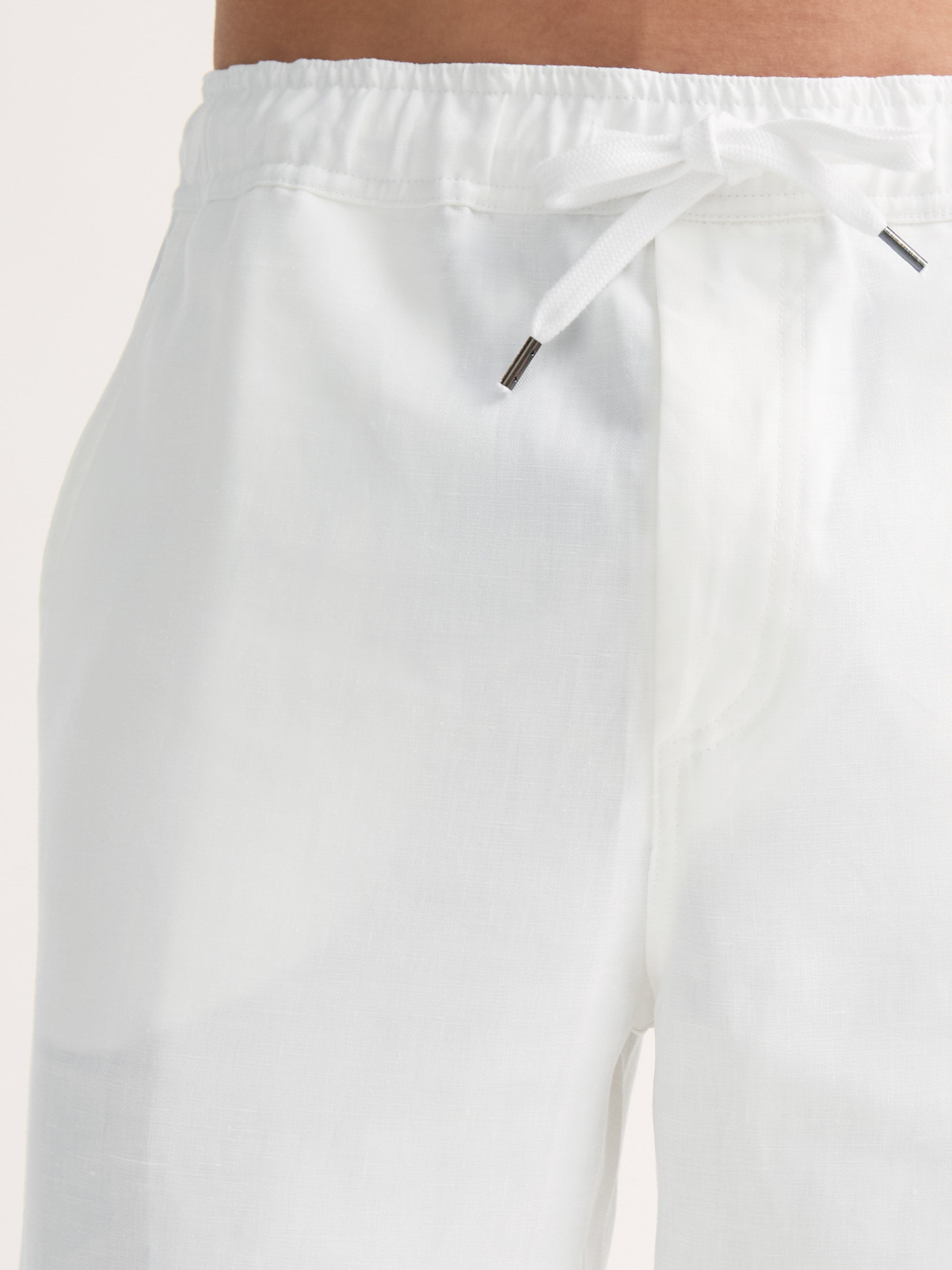 Men's Pants Sydney Linen White