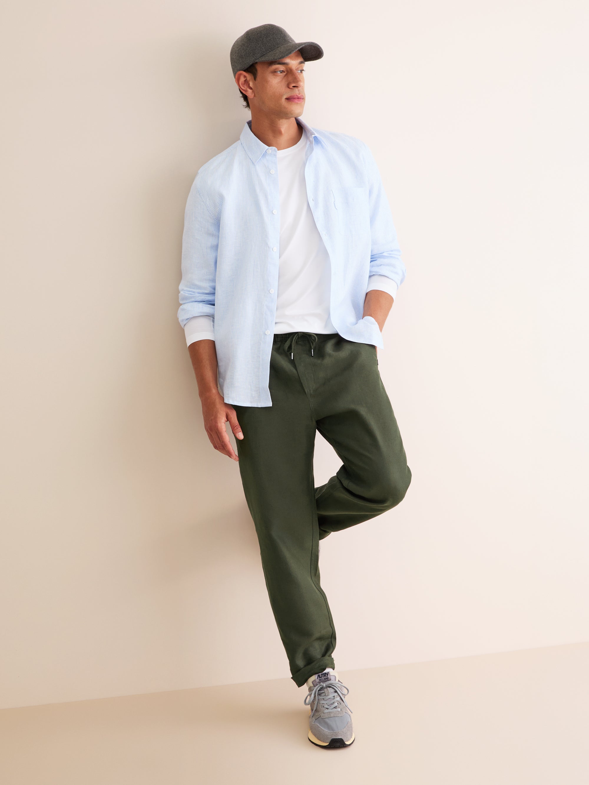Men's Trousers Sydney Linen Khaki