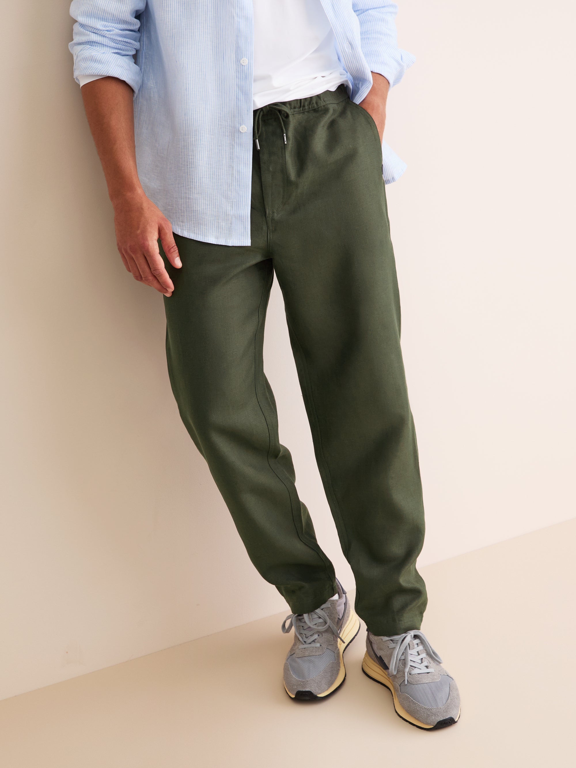 Men's Trousers Sydney Linen Khaki