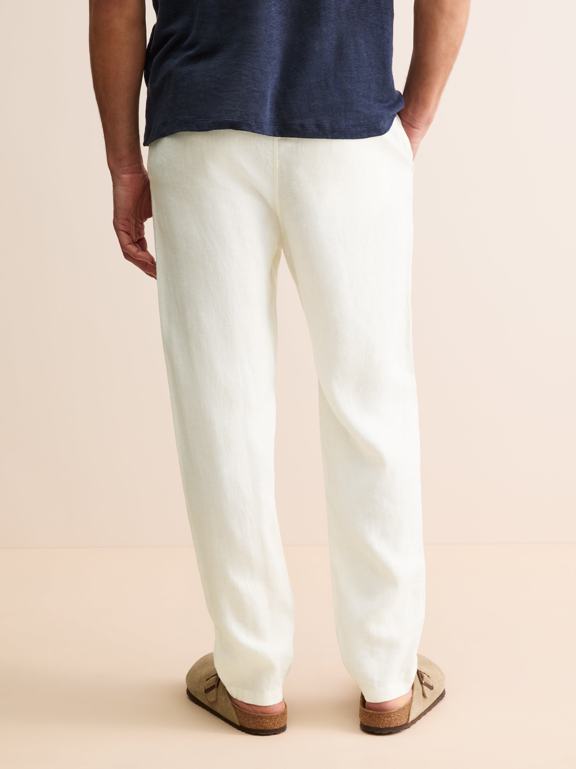 Men's Trousers Vienna Linen Off-White
