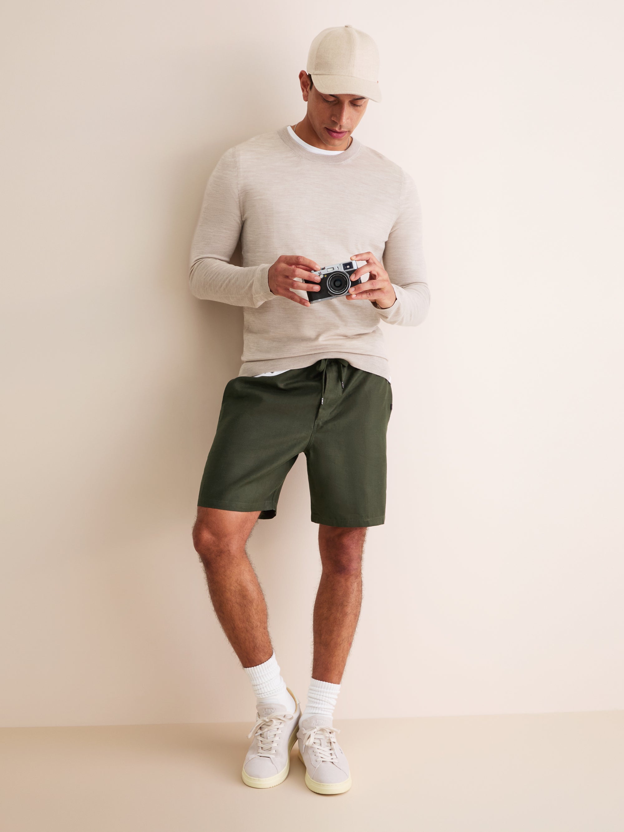 Men's Shorts Sydney Linen Khaki