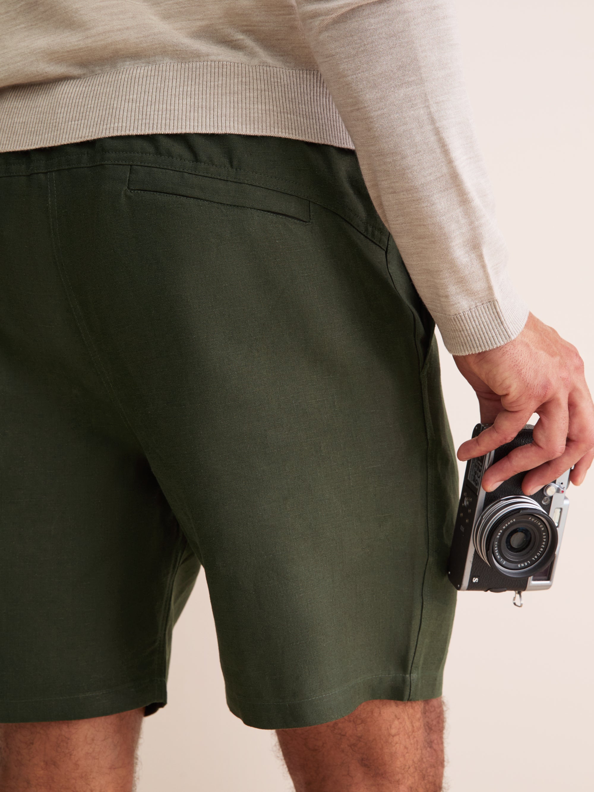 Men's Shorts Sydney Linen Khaki