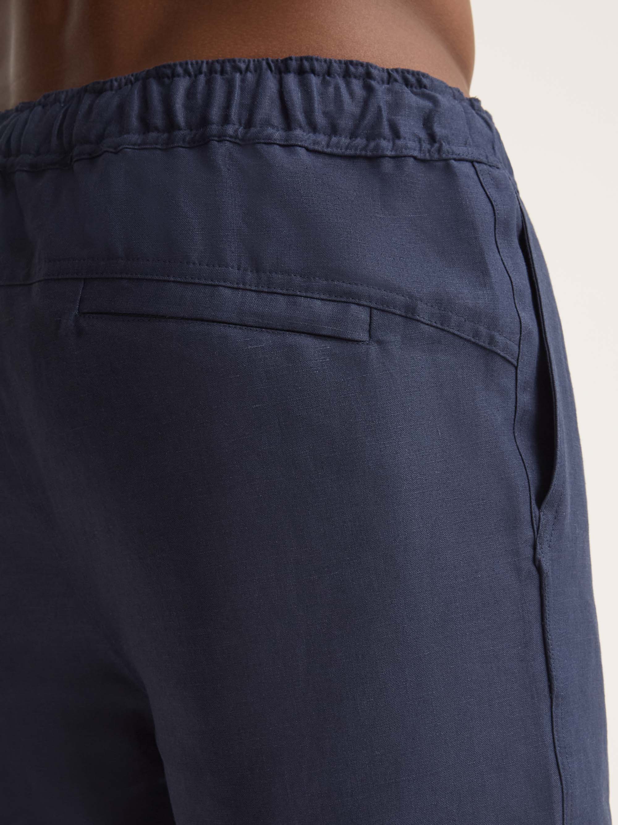Men's Shorts Sydney Linen Navy