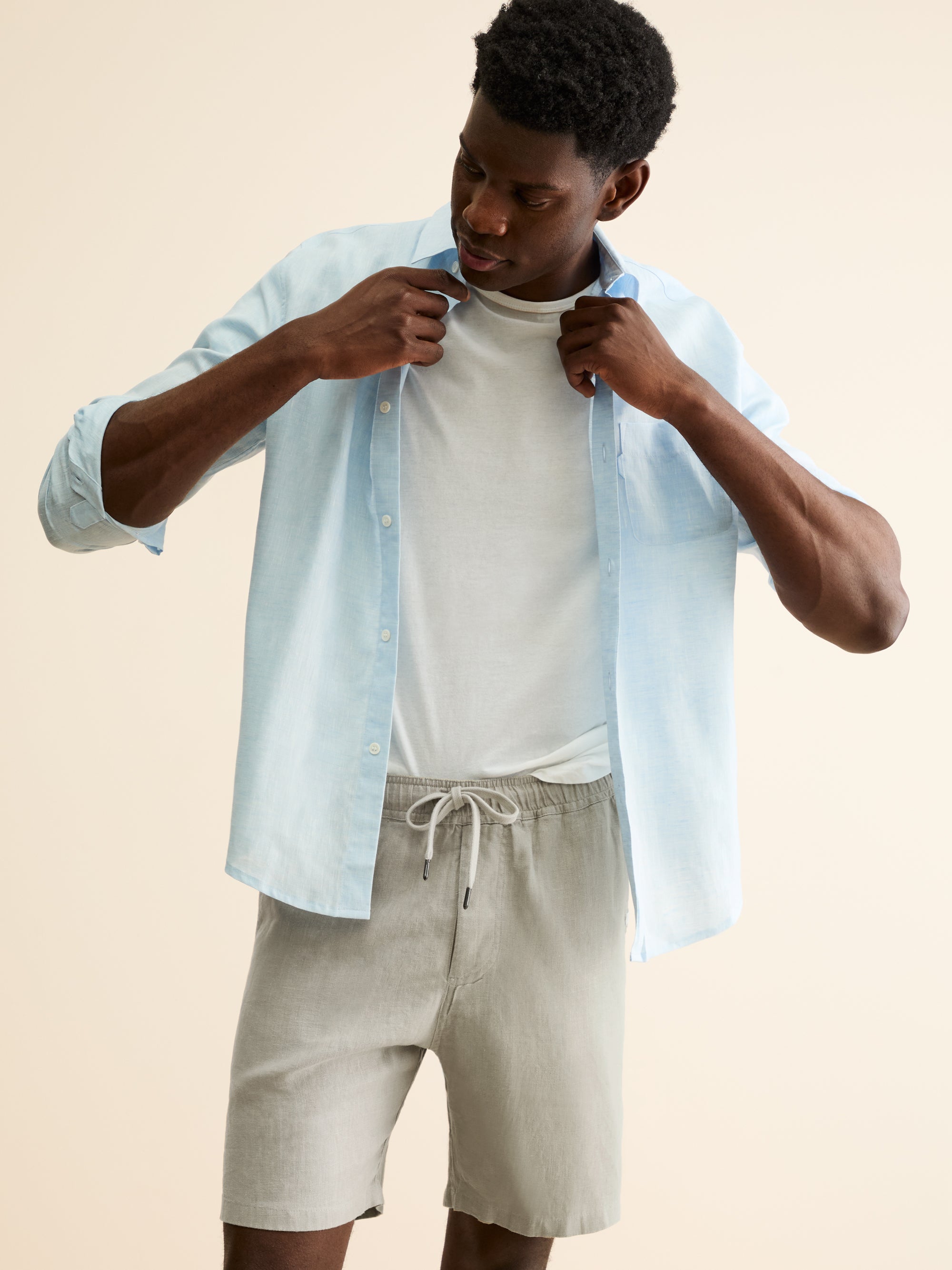 Men's Shorts Vienna Linen Sand Stone